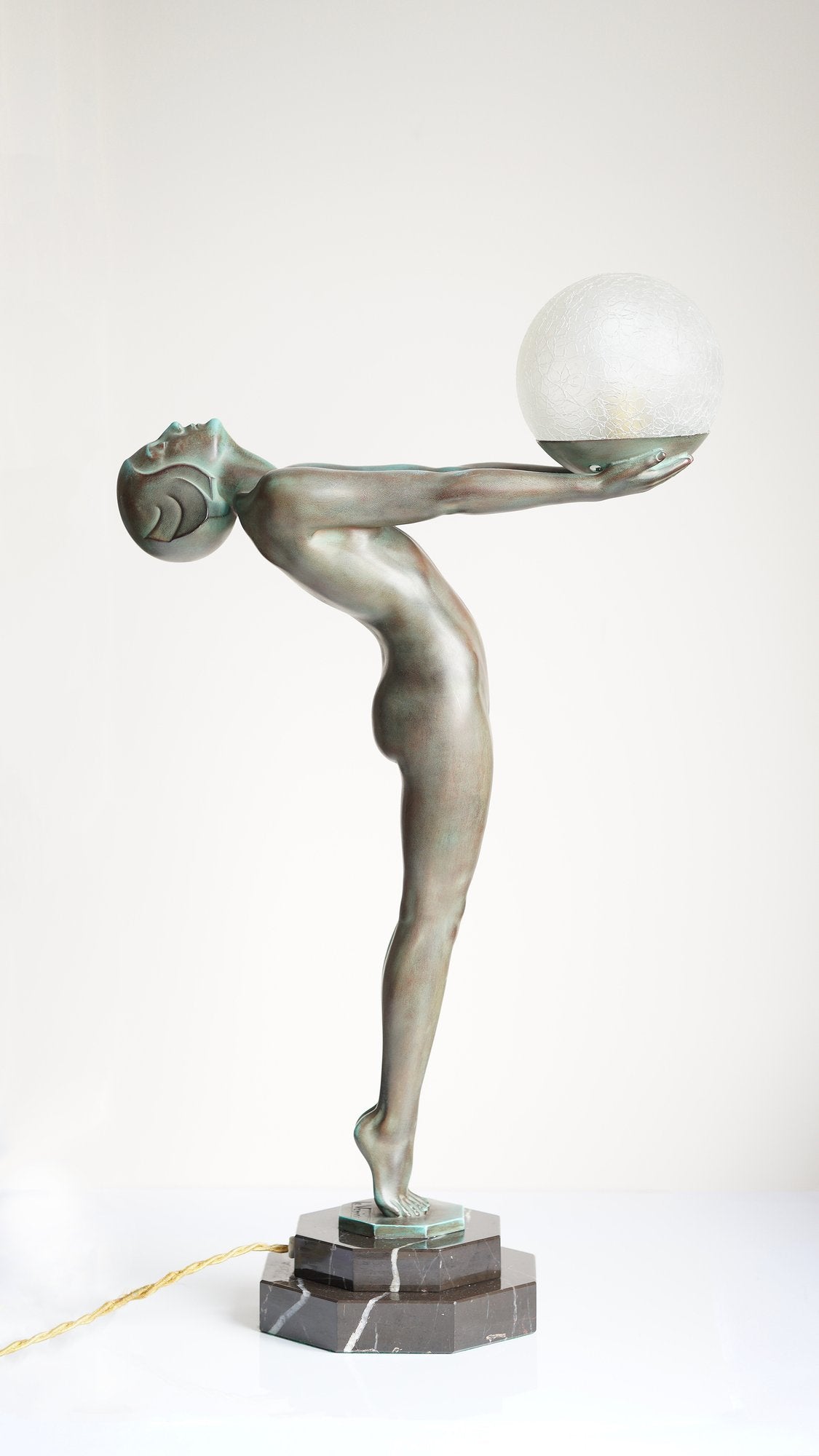Art Deco ''Luminia'' table lamp by Max Le Verrier 1920