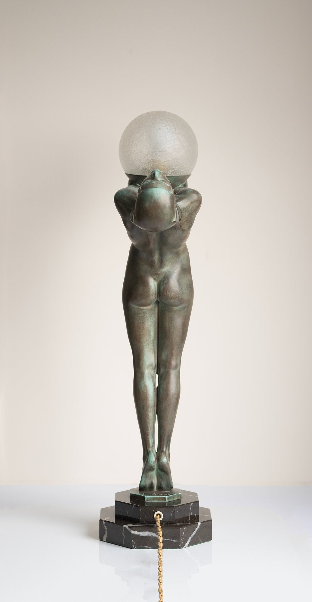 Art Deco ''Luminia'' table lamp by Max Le Verrier 1920