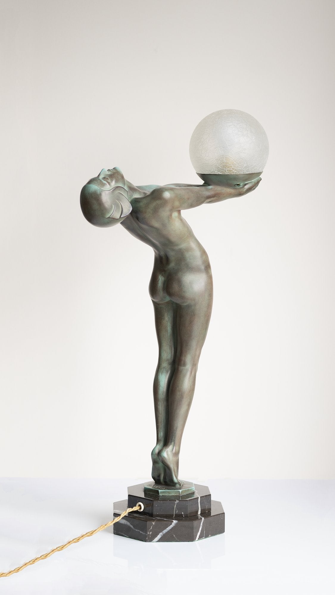 Art Deco ''Luminia'' table lamp by Max Le Verrier 1920