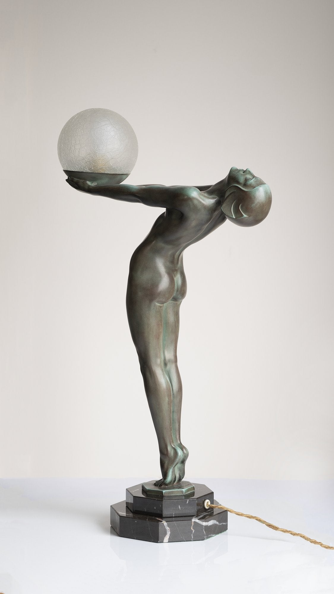 Art Deco ''Luminia'' table lamp by Max Le Verrier 1920