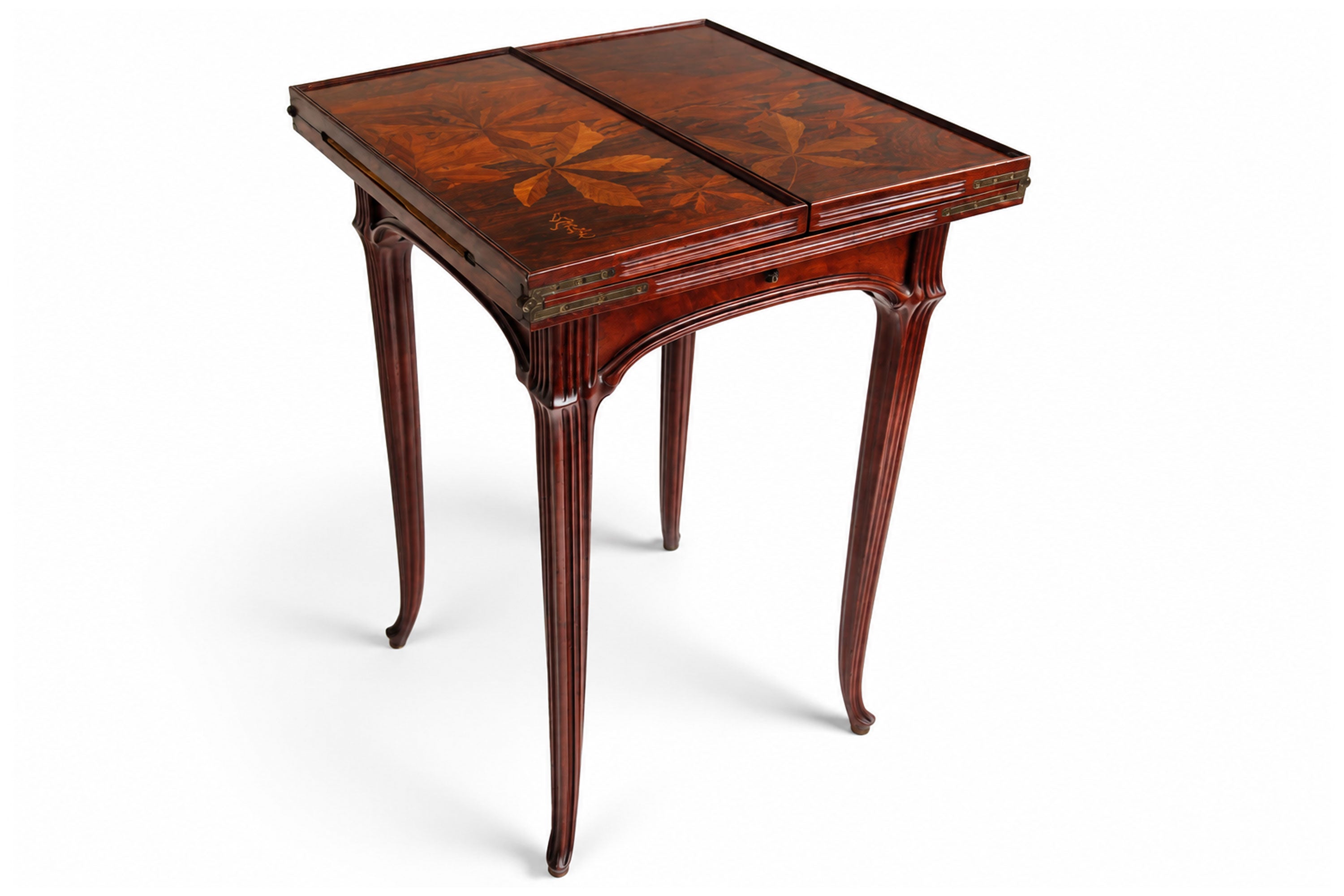 Art Nouveau Games table / side table by Emile Gallé 1910