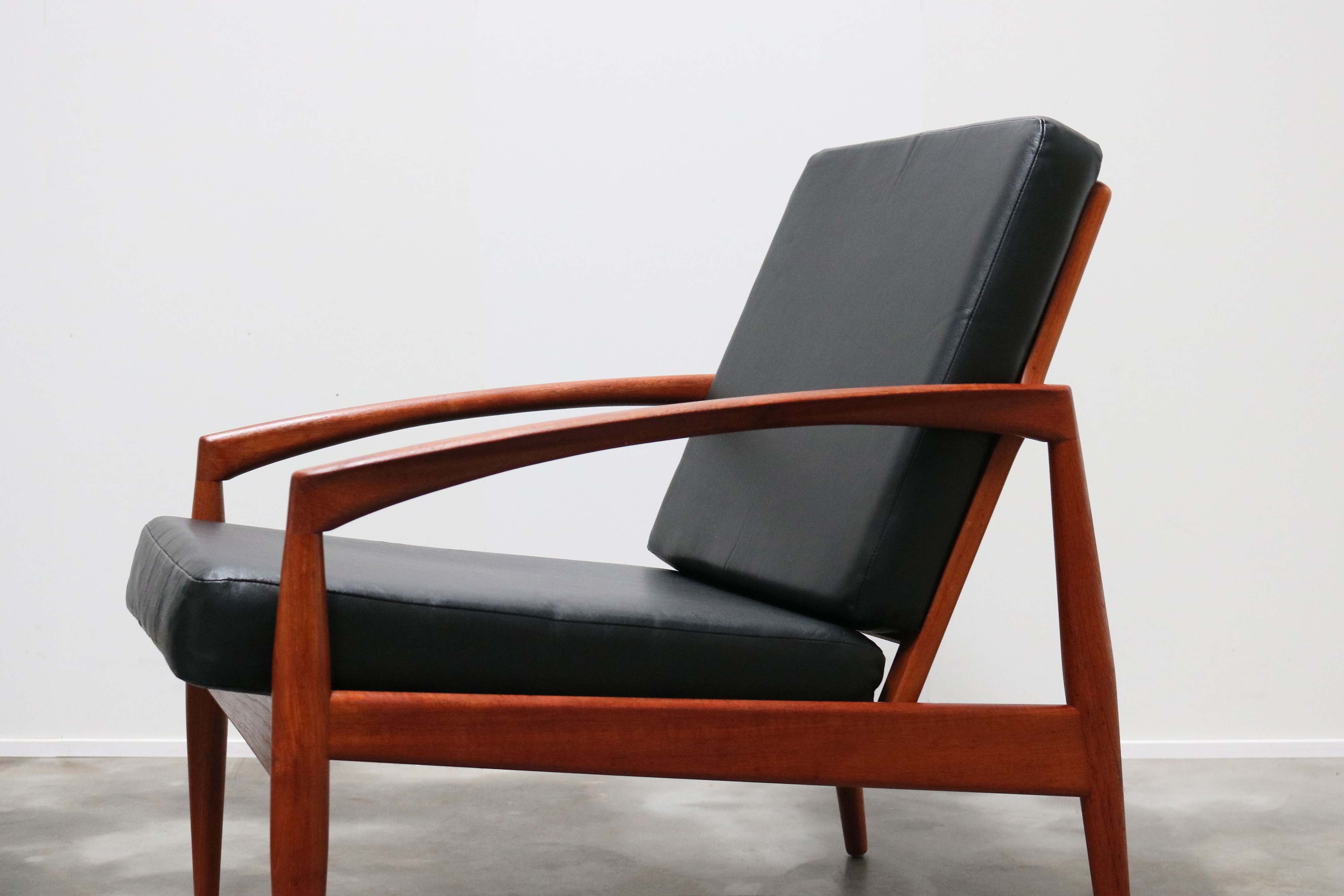 Pair of Danish lounge chairs ''Paper Knife'' by Kai Kristiansen 1960