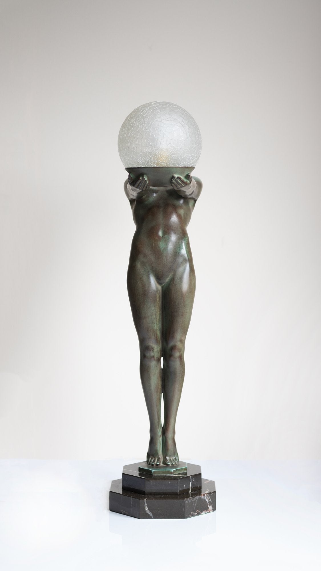 Art Deco ''Luminia'' table lamp by Max Le Verrier 1920