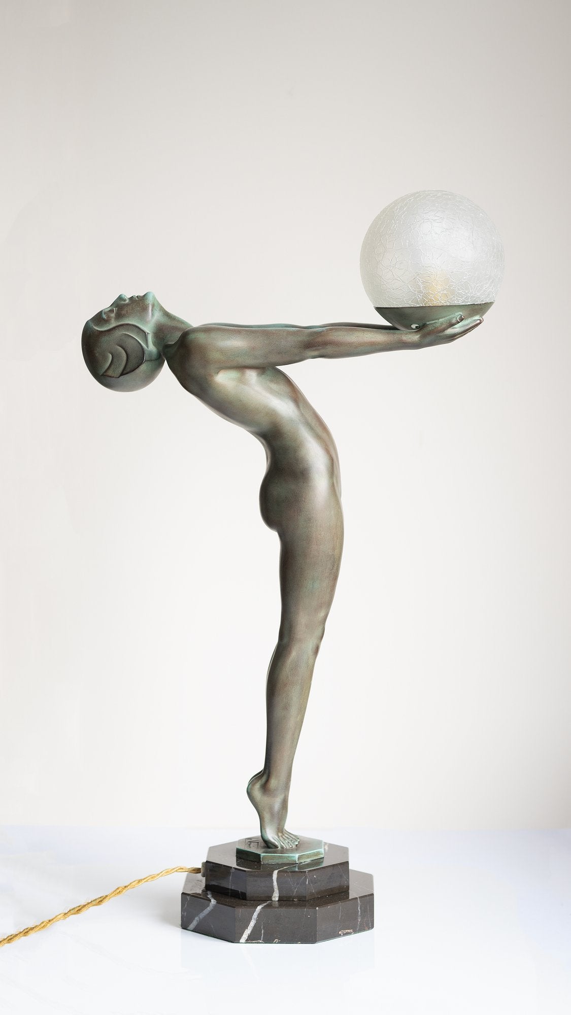 Art Deco ''Luminia'' table lamp by Max Le Verrier 1920