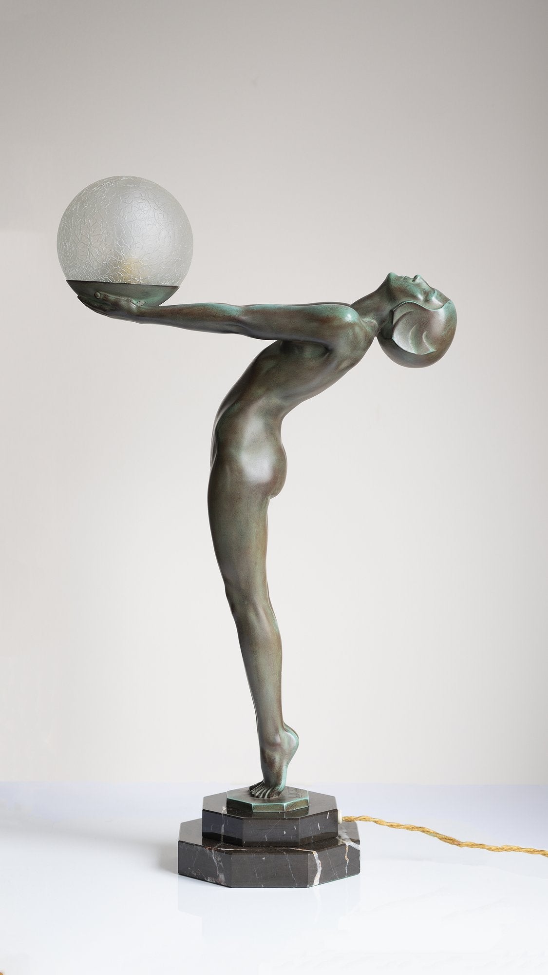 Art Deco ''Luminia'' table lamp by Max Le Verrier 1920