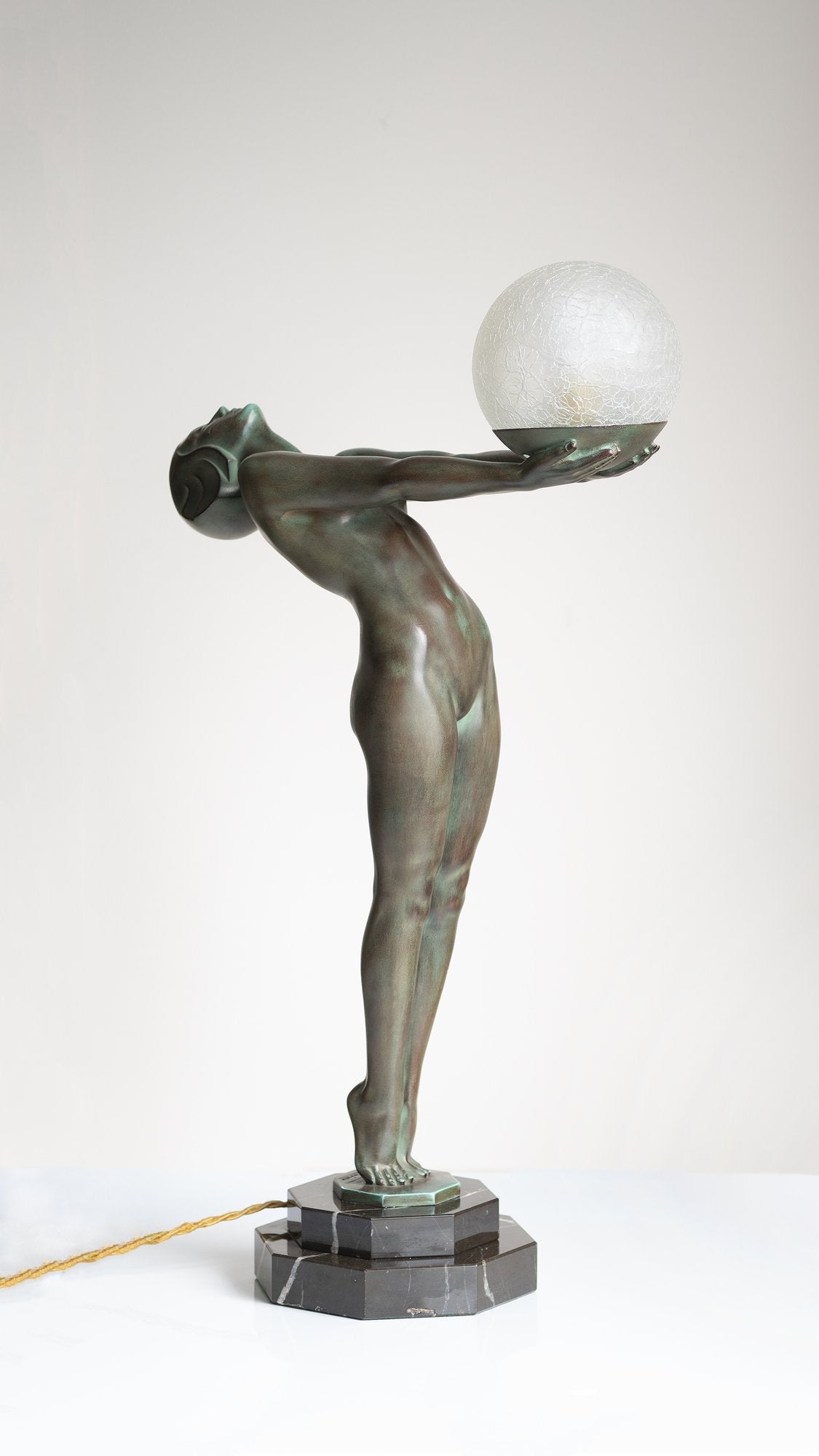 Art Deco ''Luminia'' table lamp by Max Le Verrier 1920