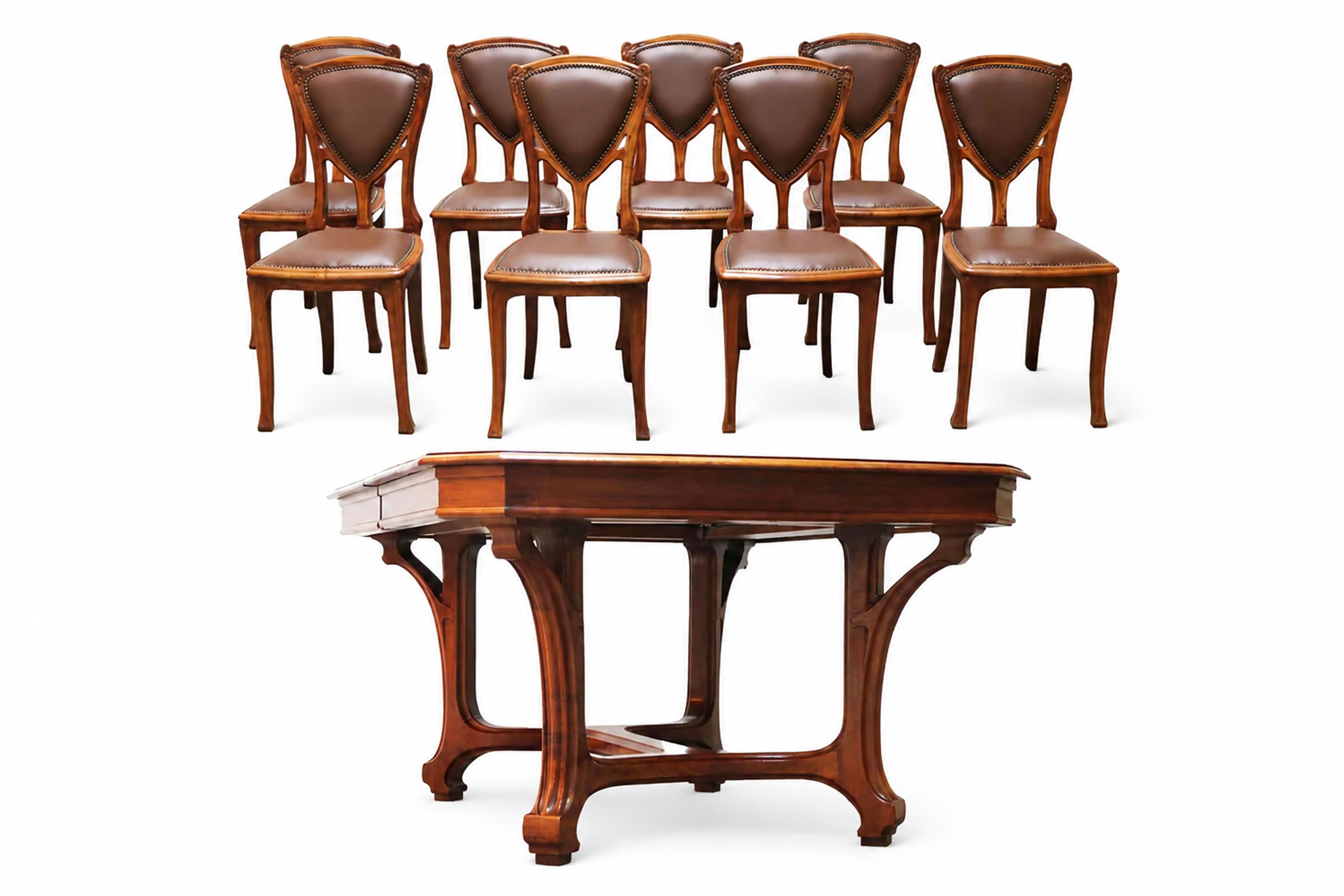 Art Nouveau Dining set by Eugene Vallin 1903