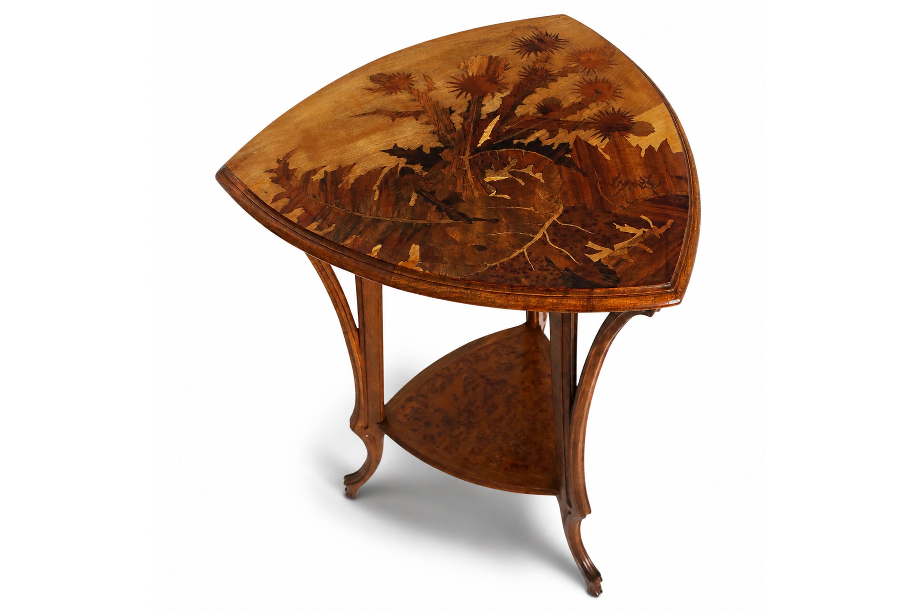 Art Nouveau Gueridon ''Thistle'' by Emile Galle 1900