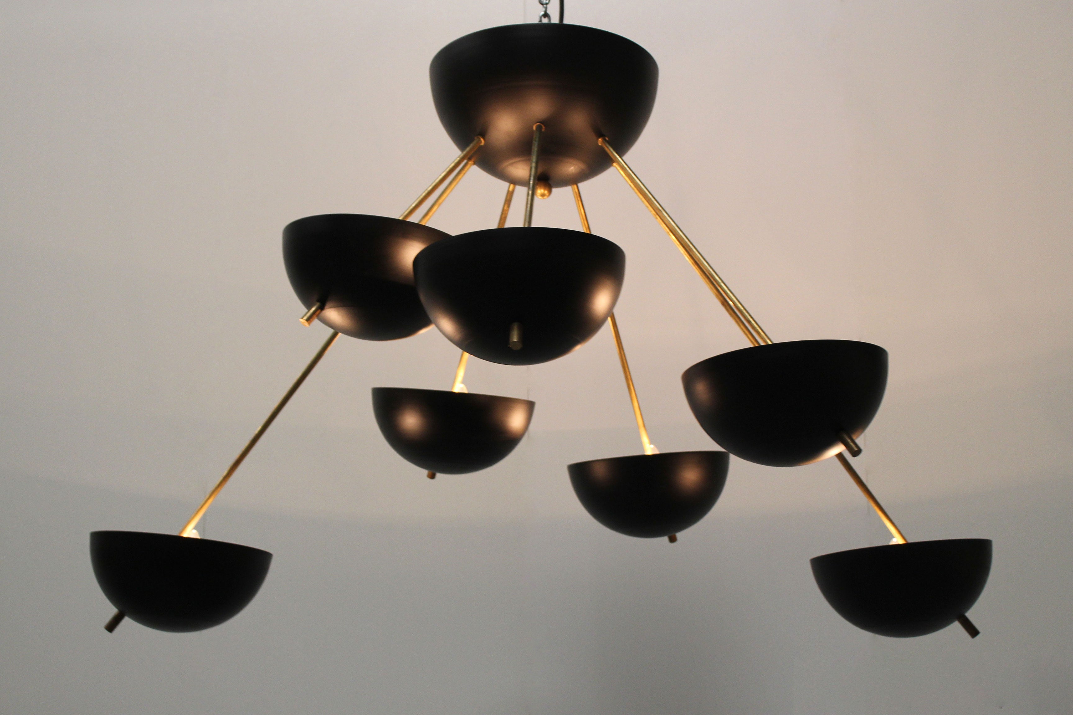 Italian Sputnik Design chandelier 1958 Stilnovo