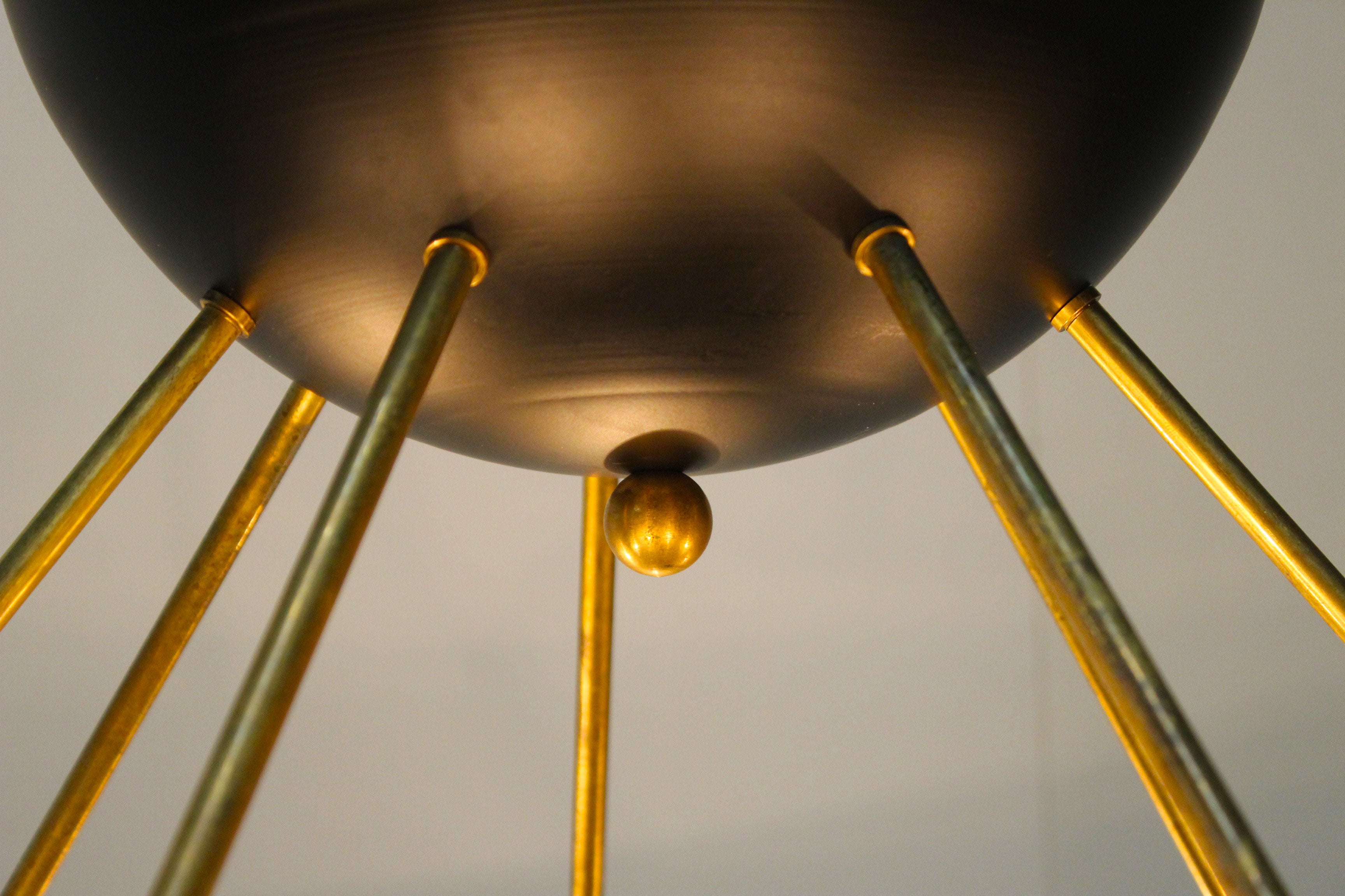 Italian Sputnik Design chandelier 1958 Stilnovo