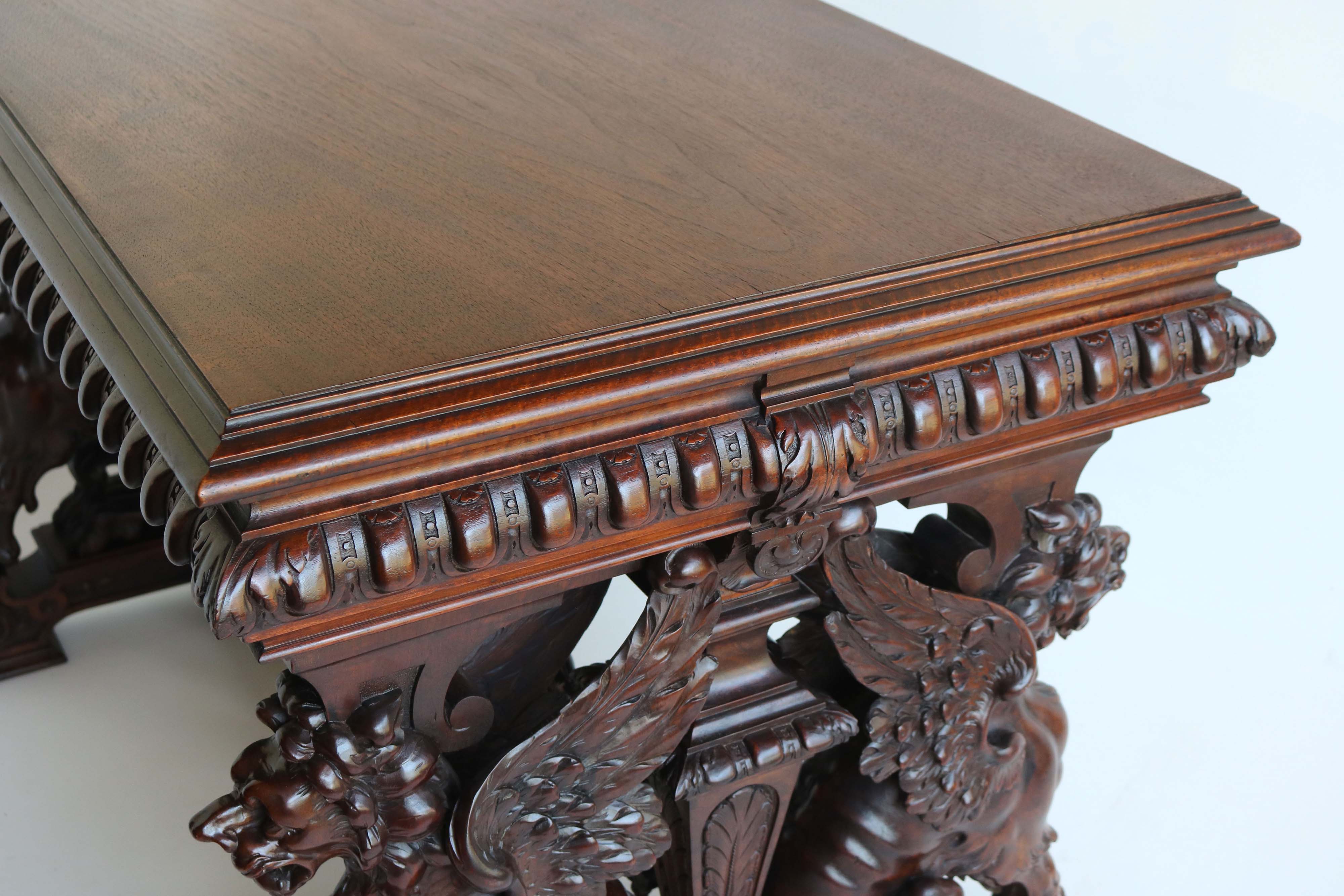Renaissance Revival writing desk by Victor Aimone 1890