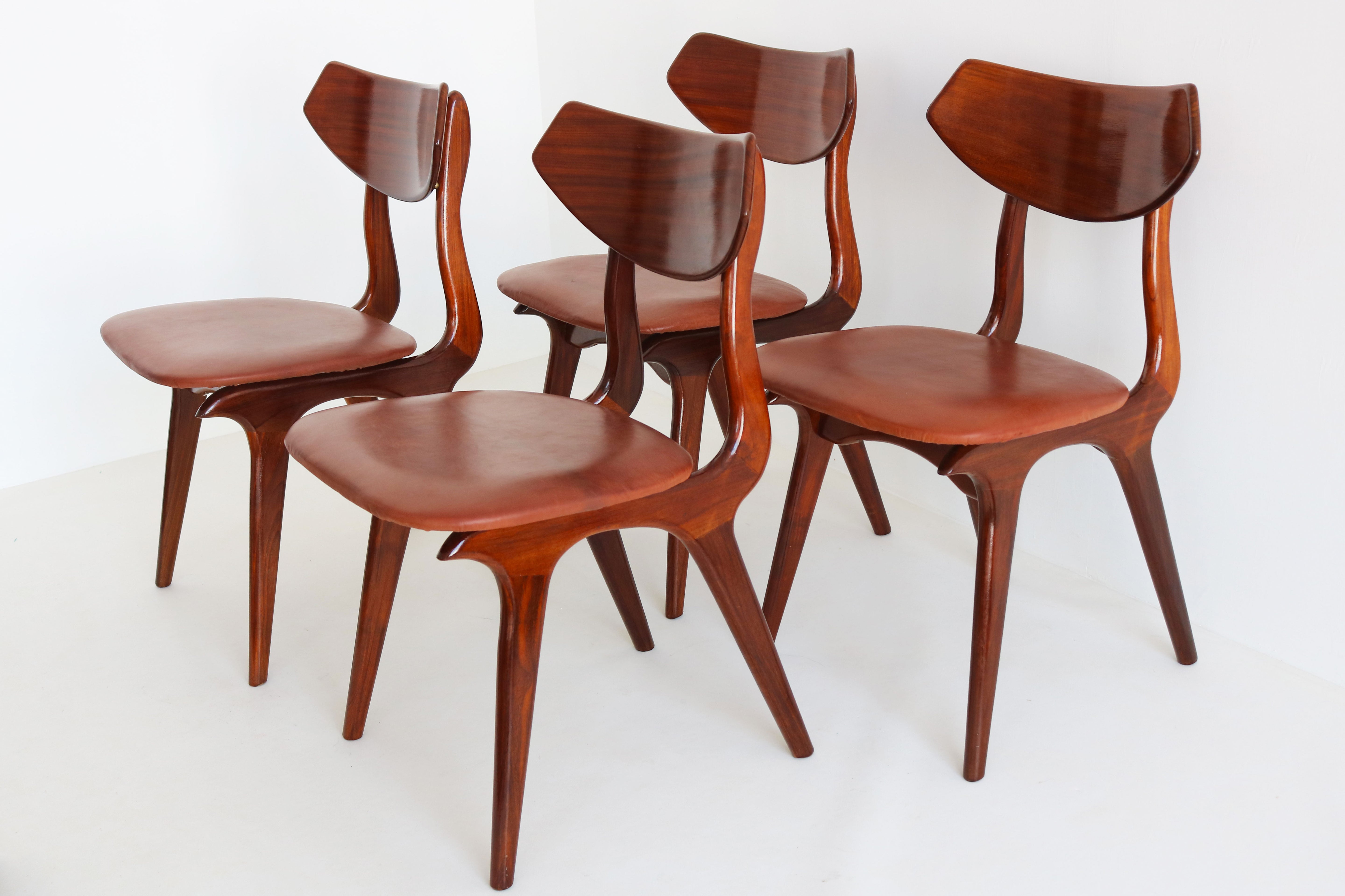 set of 4 dutch design chairs by Louis Van Teeffelen for AWA 1960