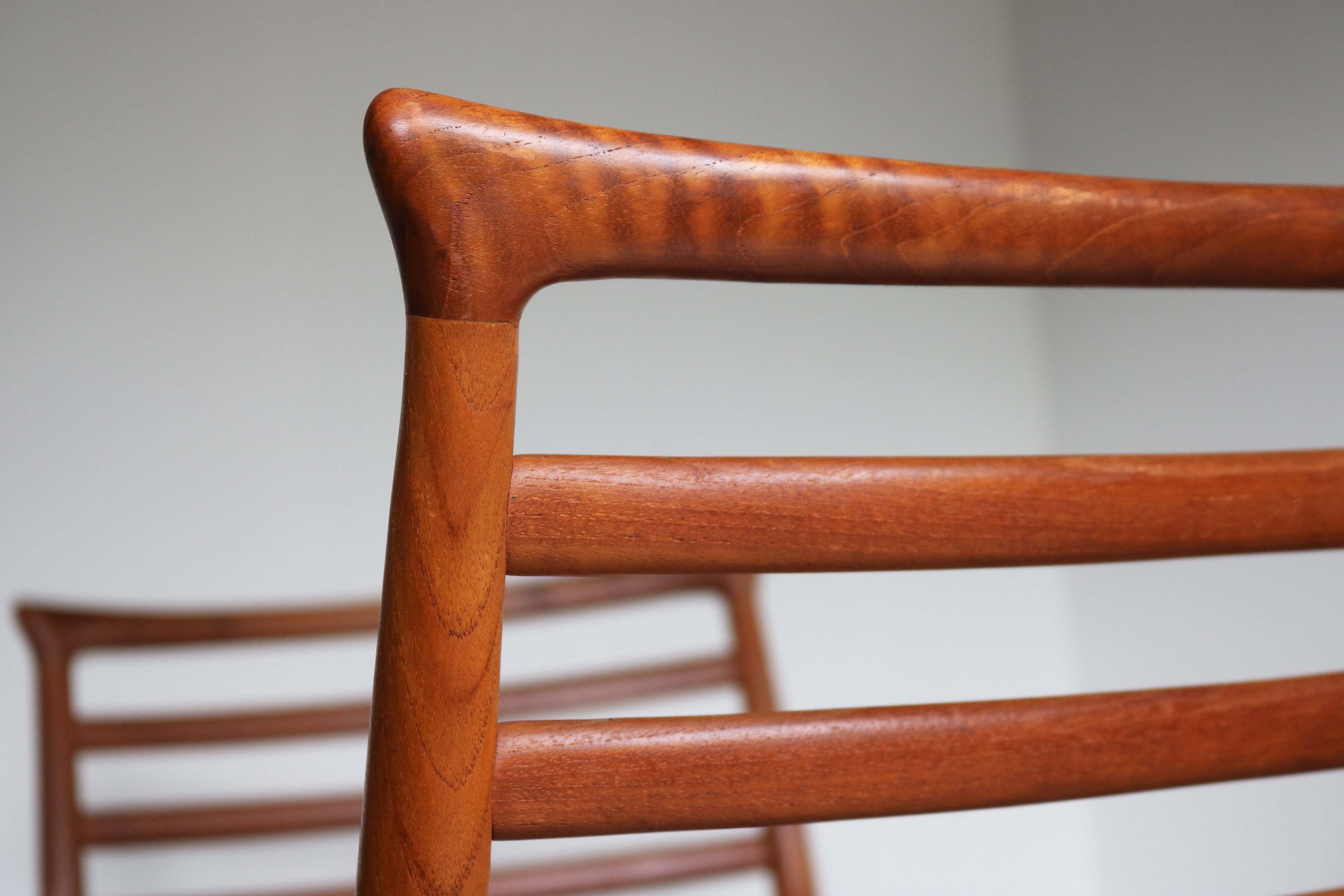 Set of six Danish dining chairs by Erling Torvits 1960