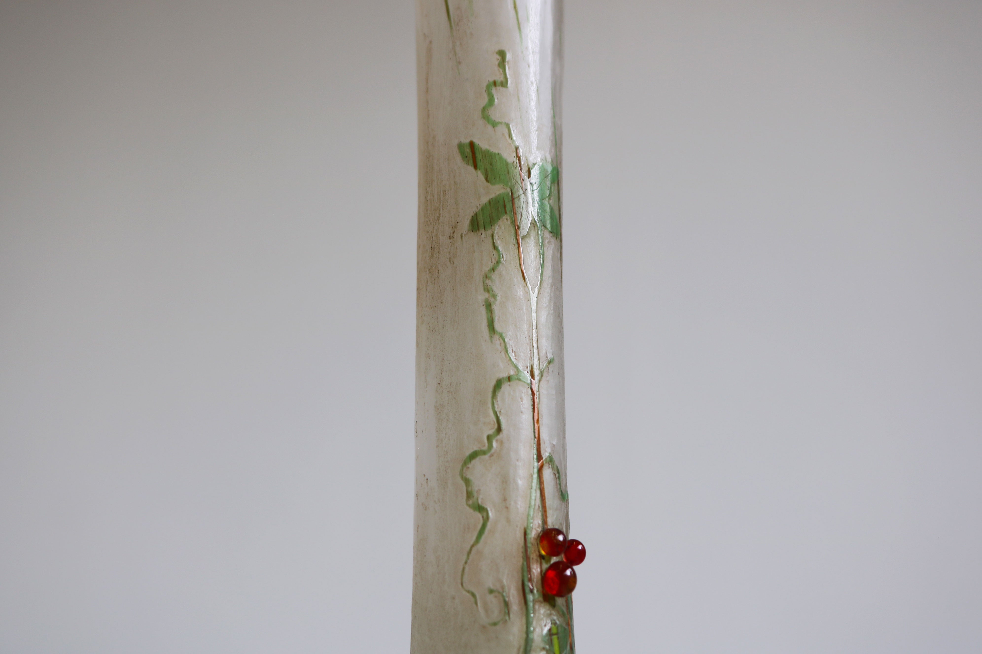 Rare wheel carved ''Spider vase'' by Daum Nancy 1905