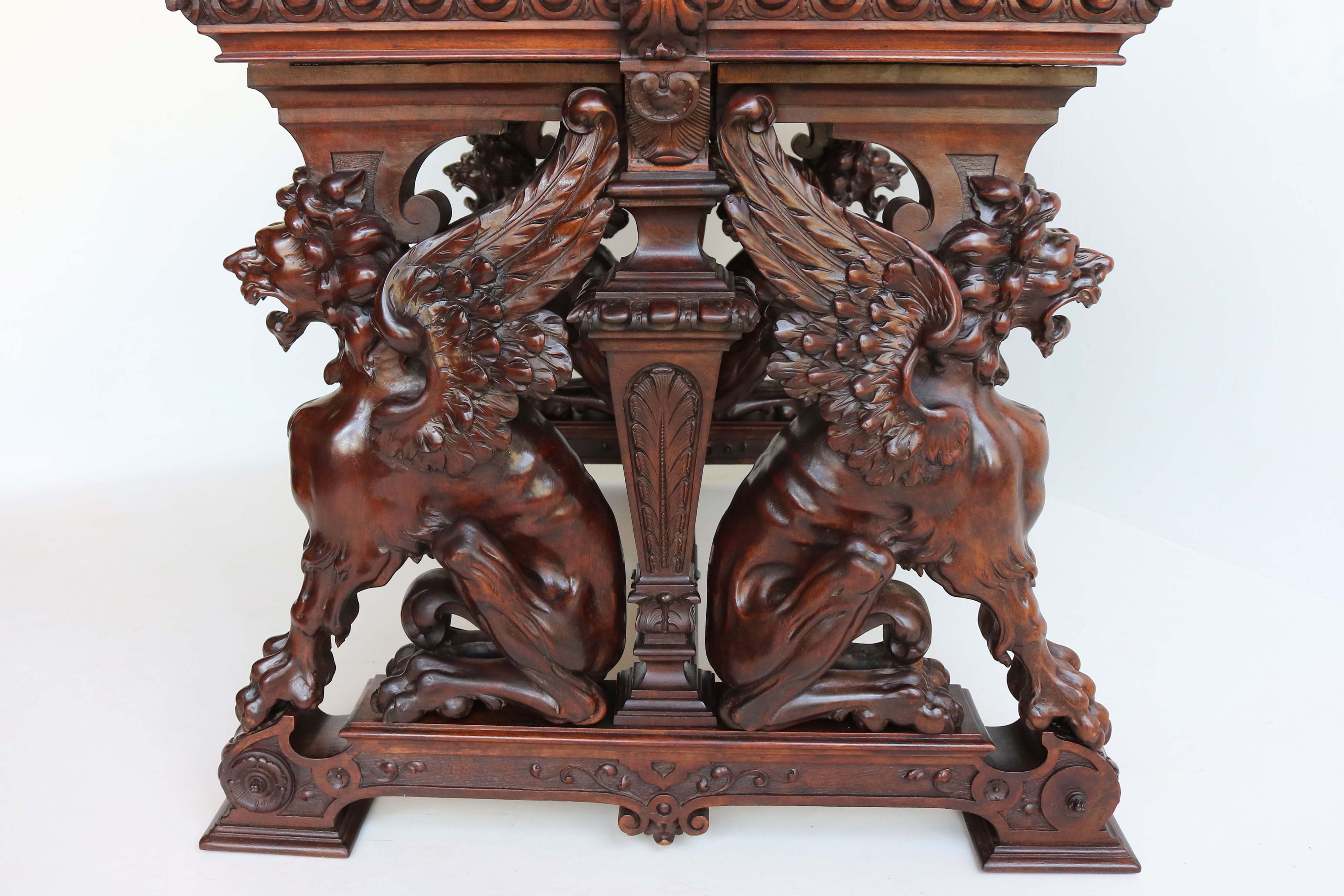 Renaissance Revival writing desk by Victor Aimone 1890