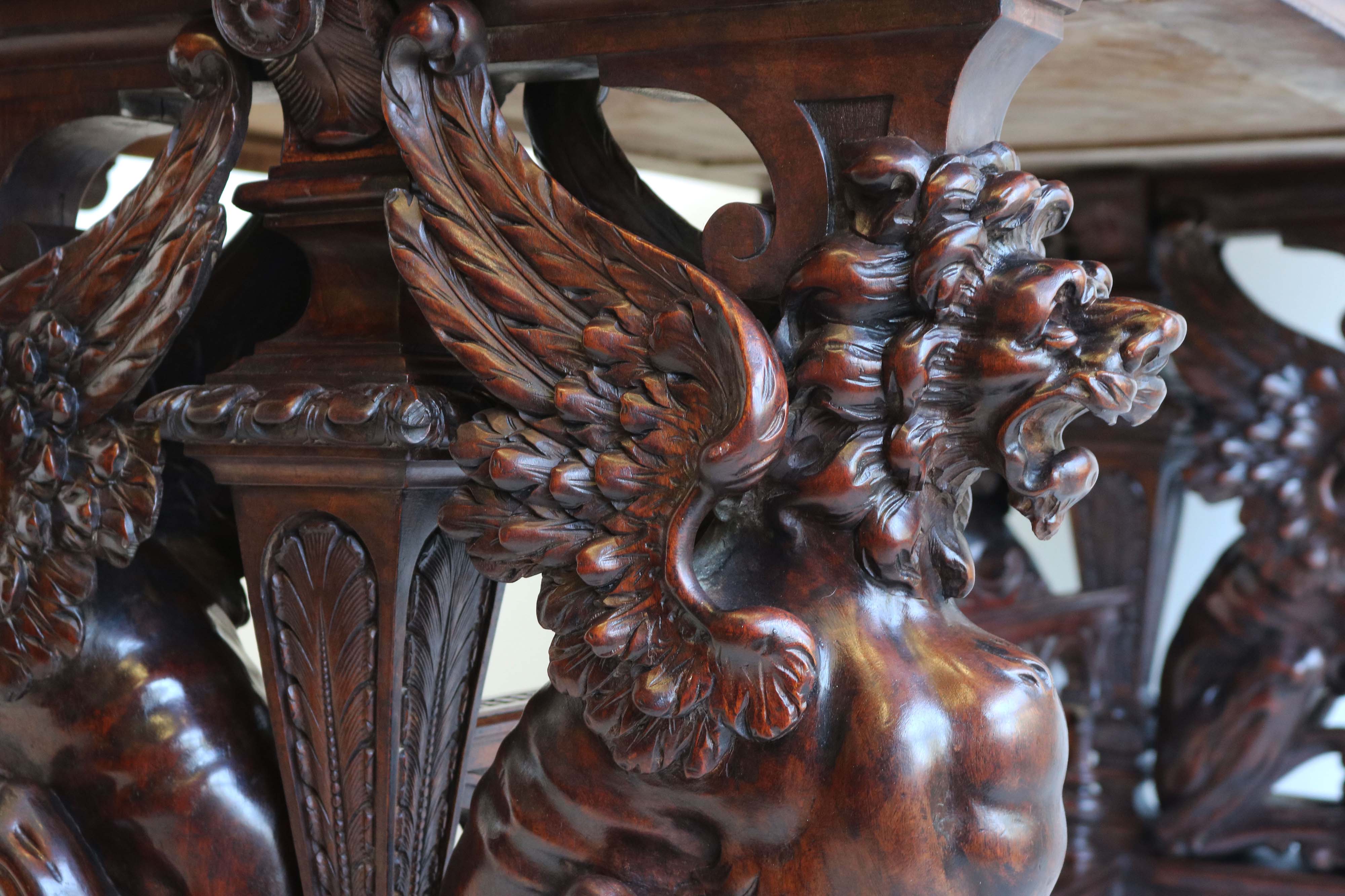 Renaissance Revival writing desk by Victor Aimone 1890