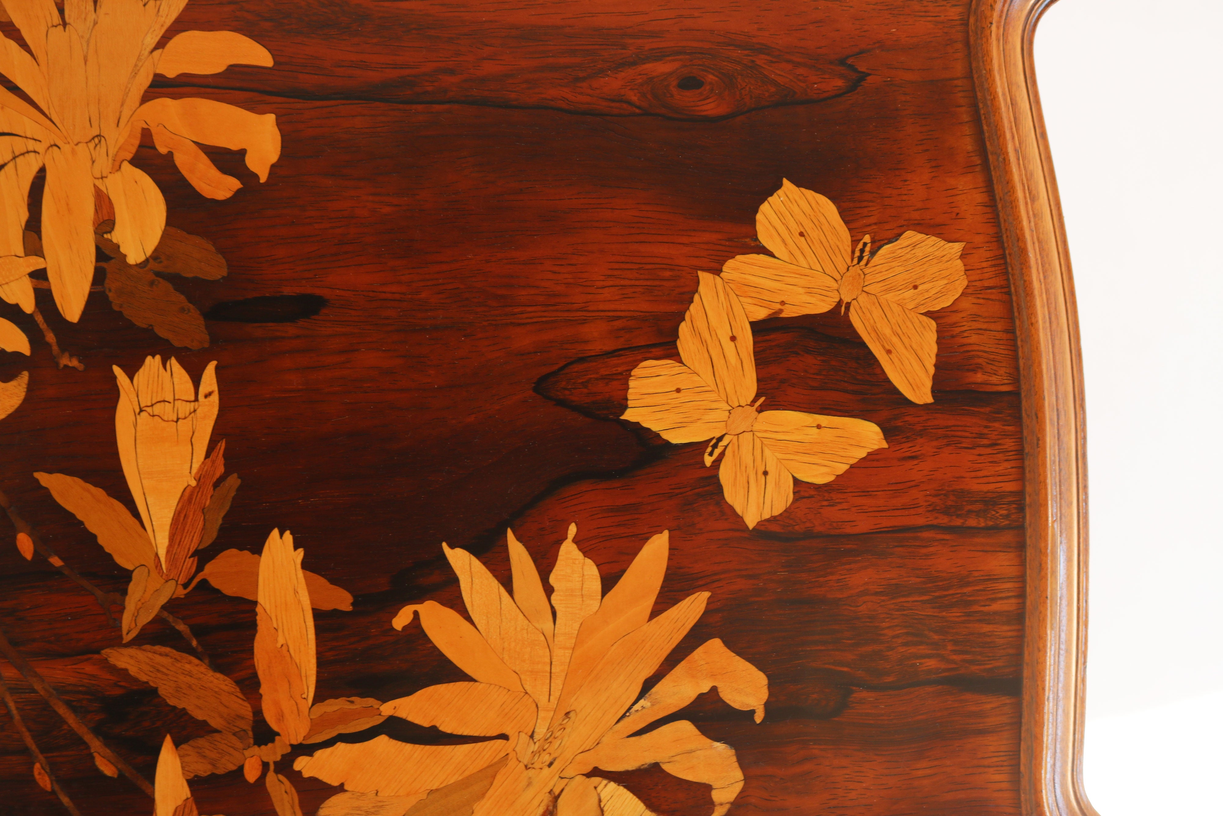 Rare Emille Galle Art Nouveau ''Japonisme'' side table 1905