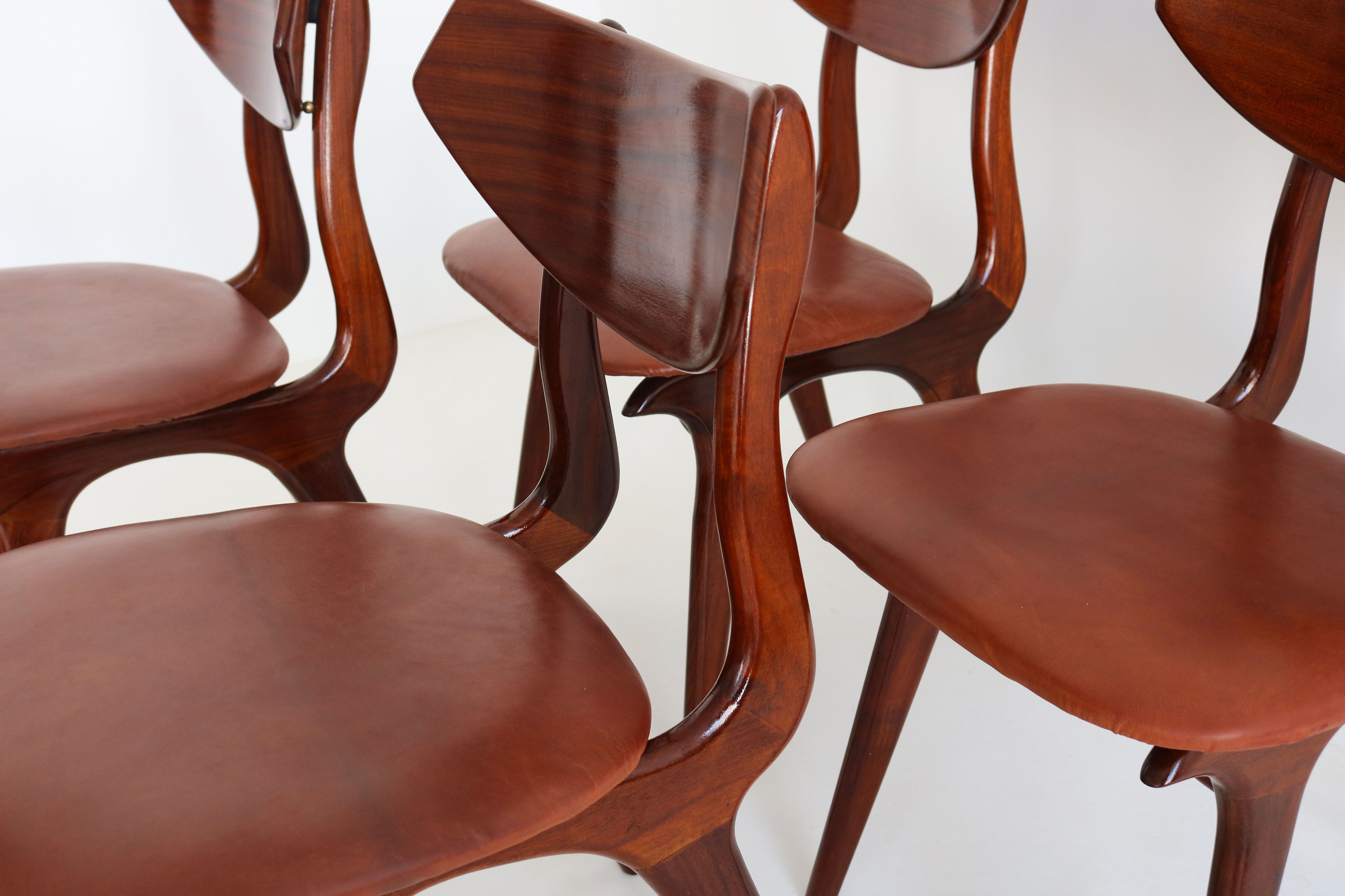 set of 4 dutch design chairs by Louis Van Teeffelen for AWA 1960