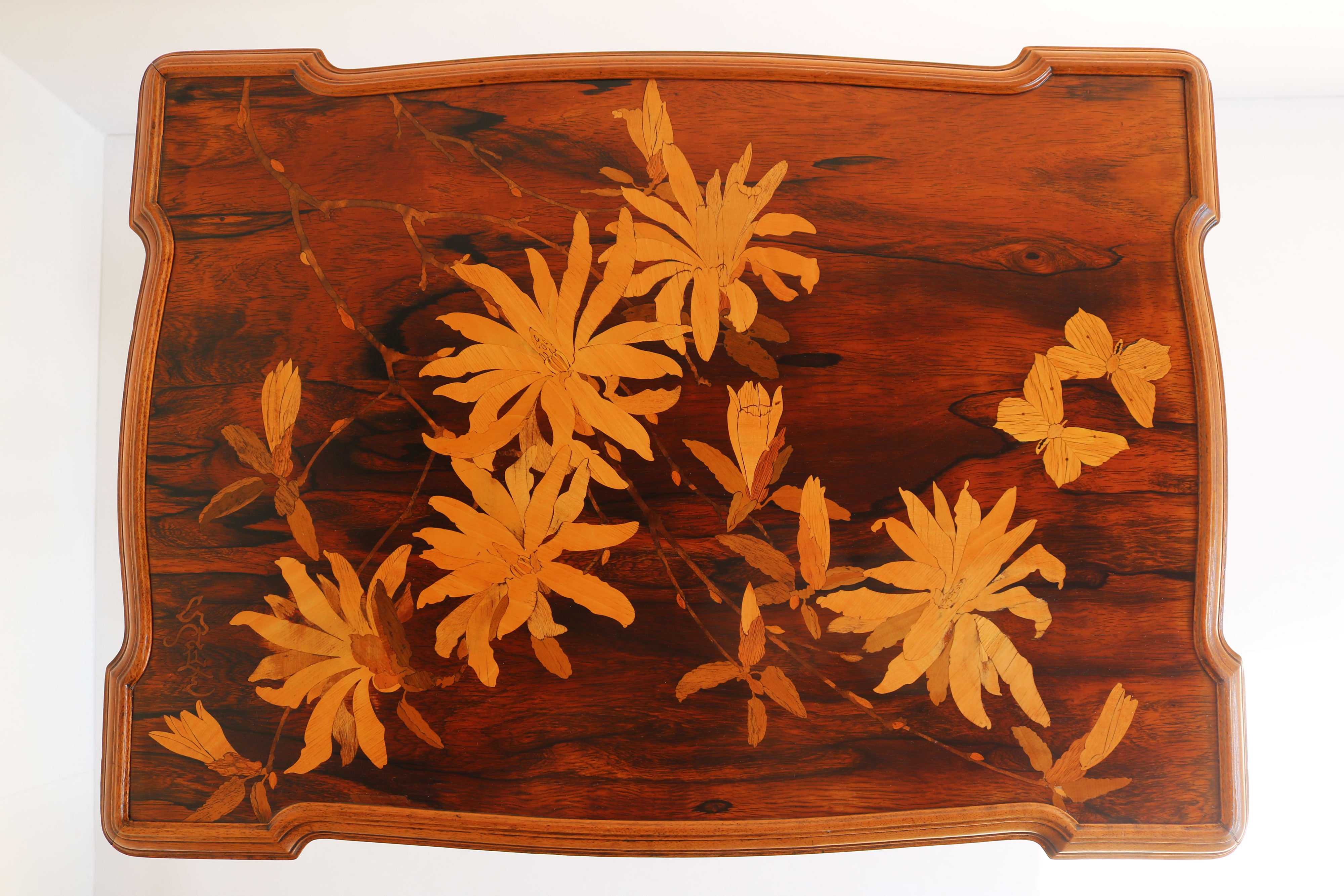 Rare Emille Galle Art Nouveau ''Japonisme'' side table 1905