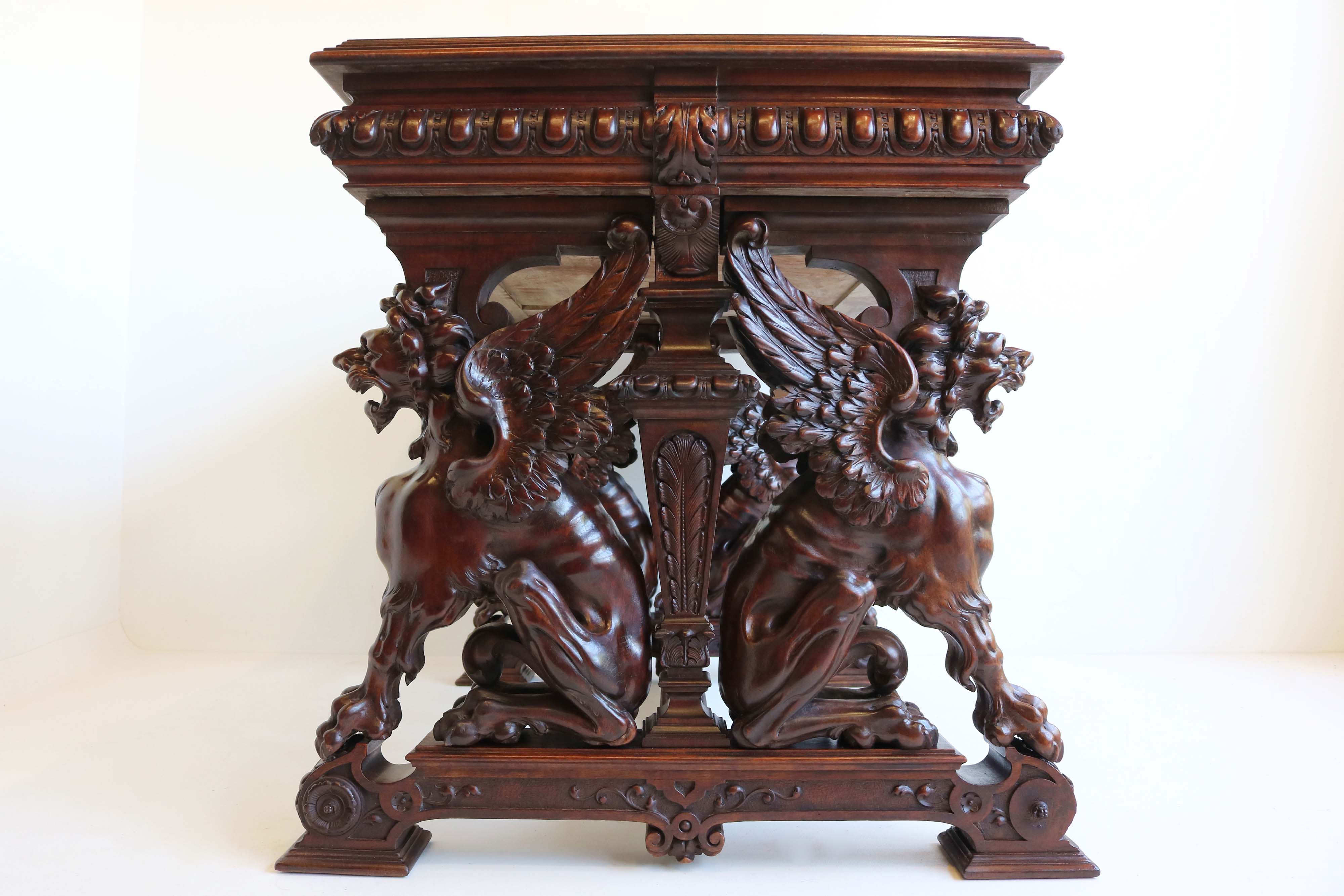 Renaissance Revival writing desk by Victor Aimone 1890
