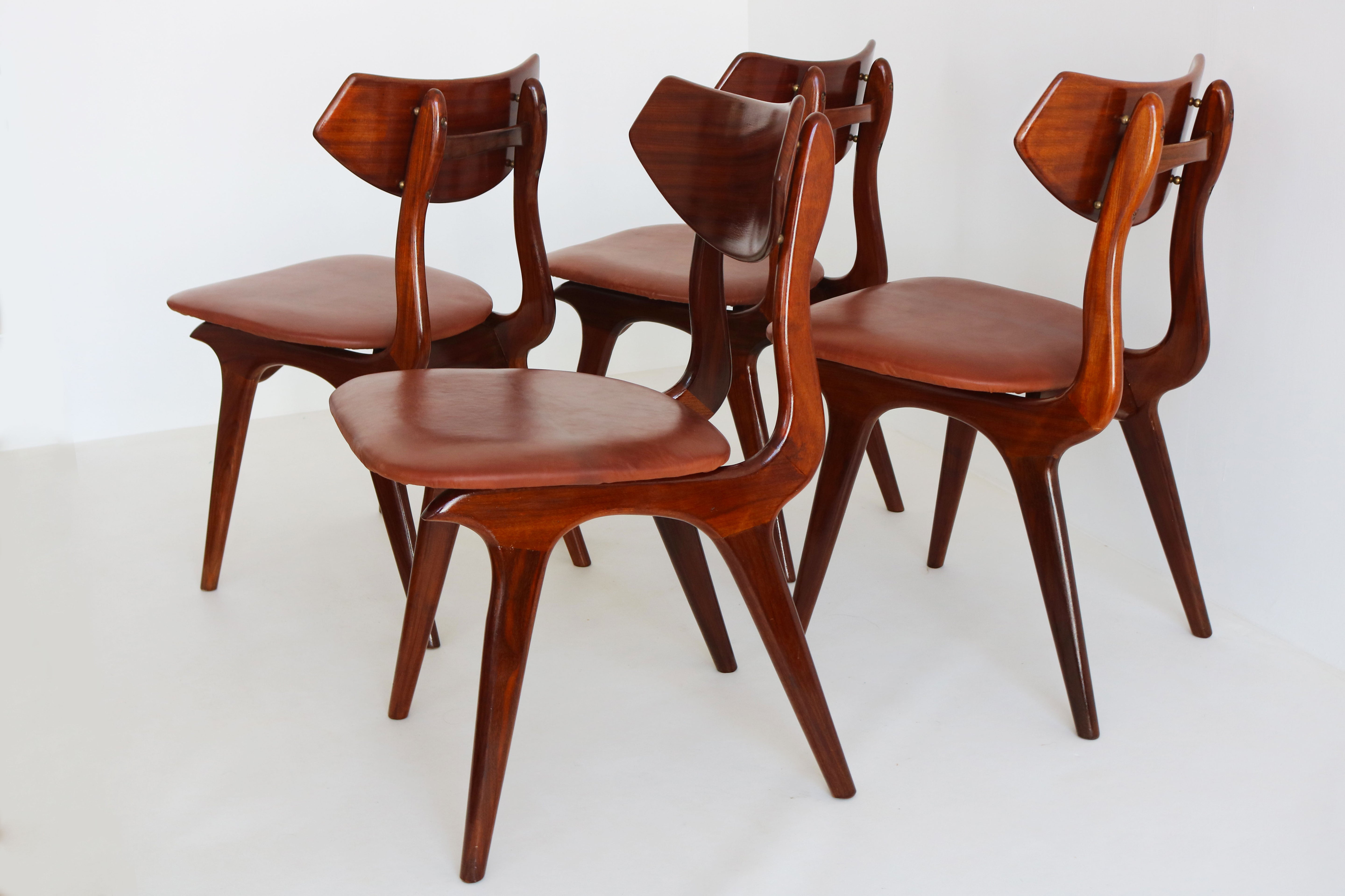 set of 4 dutch design chairs by Louis Van Teeffelen for AWA 1960