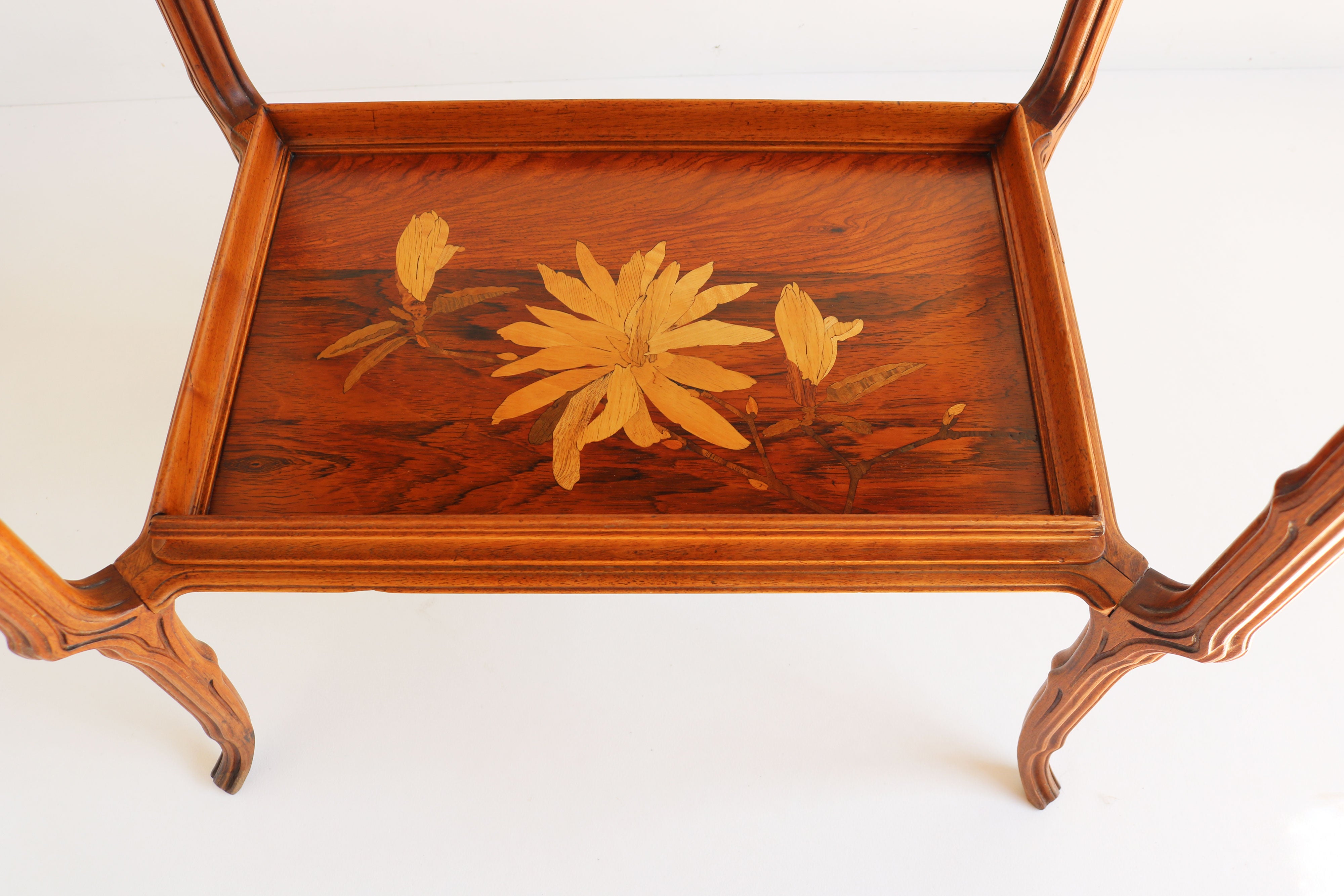 Rare Emille Galle Art Nouveau ''Japonisme'' side table 1905