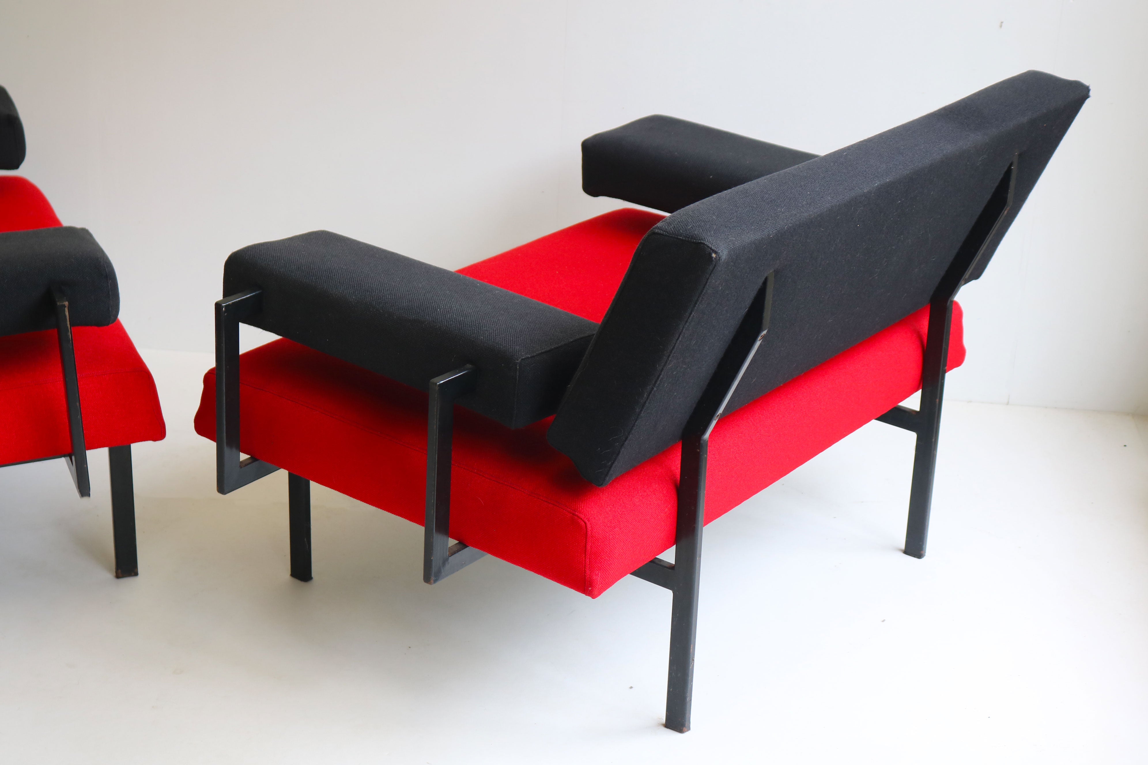 Pair of U+N Series lounge chairs By Cees Braakman for Pastoe 1950