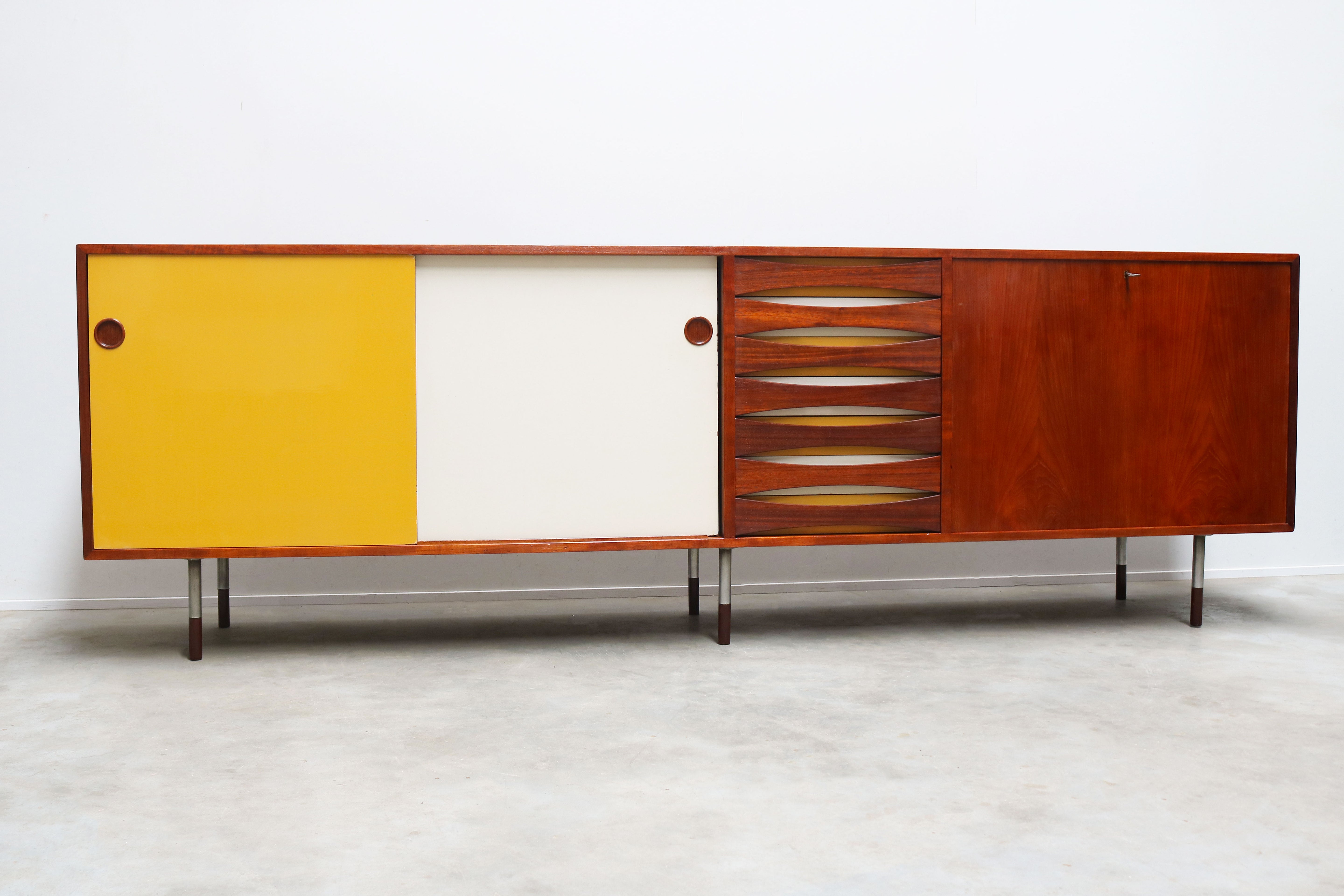 Original Arne Vodder model: 29A ''Triennale'' sideboard 1957 Denmark
