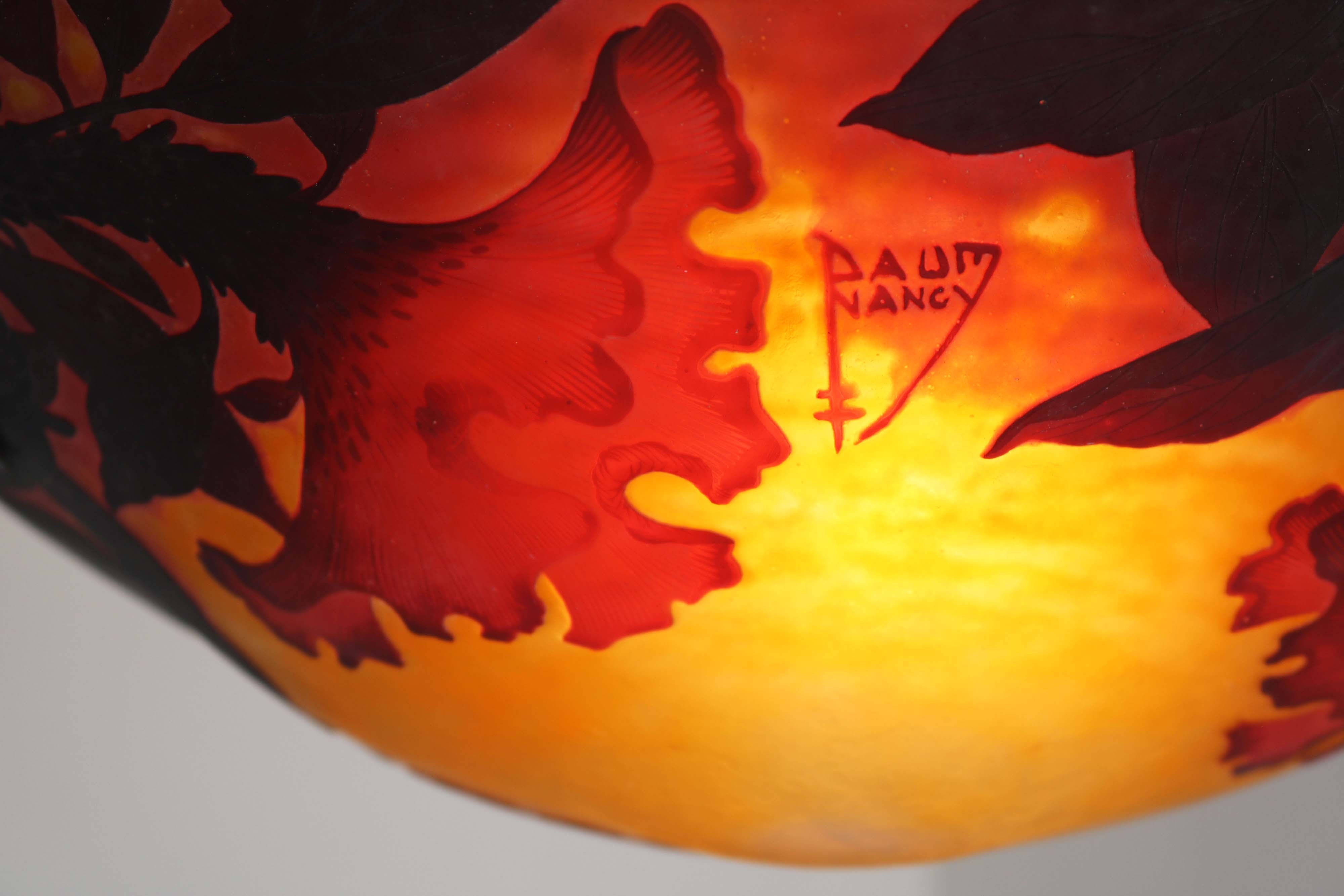 Art Nouveau chandelier by Daum Nancy & Louis Majorelle 1910