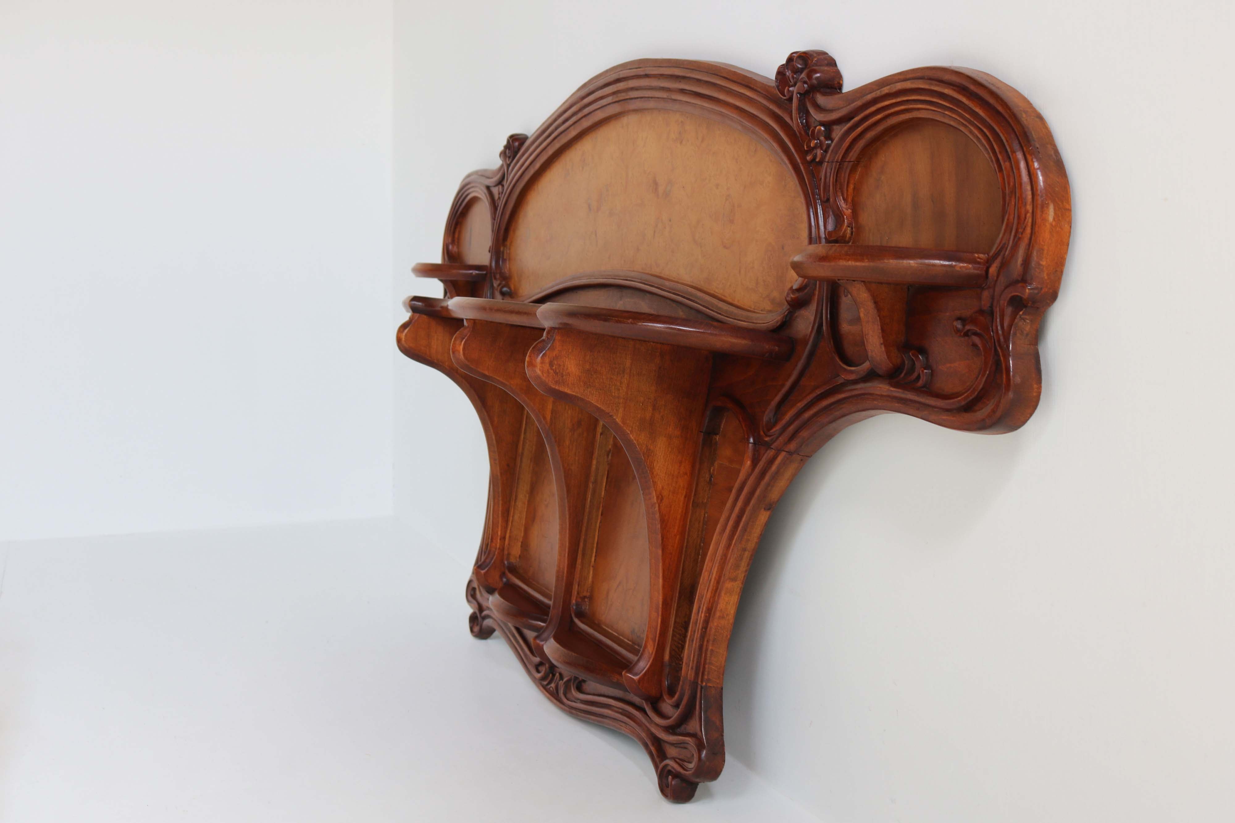Art Nouveau wall shelf by Eugene Gaillard 1900
