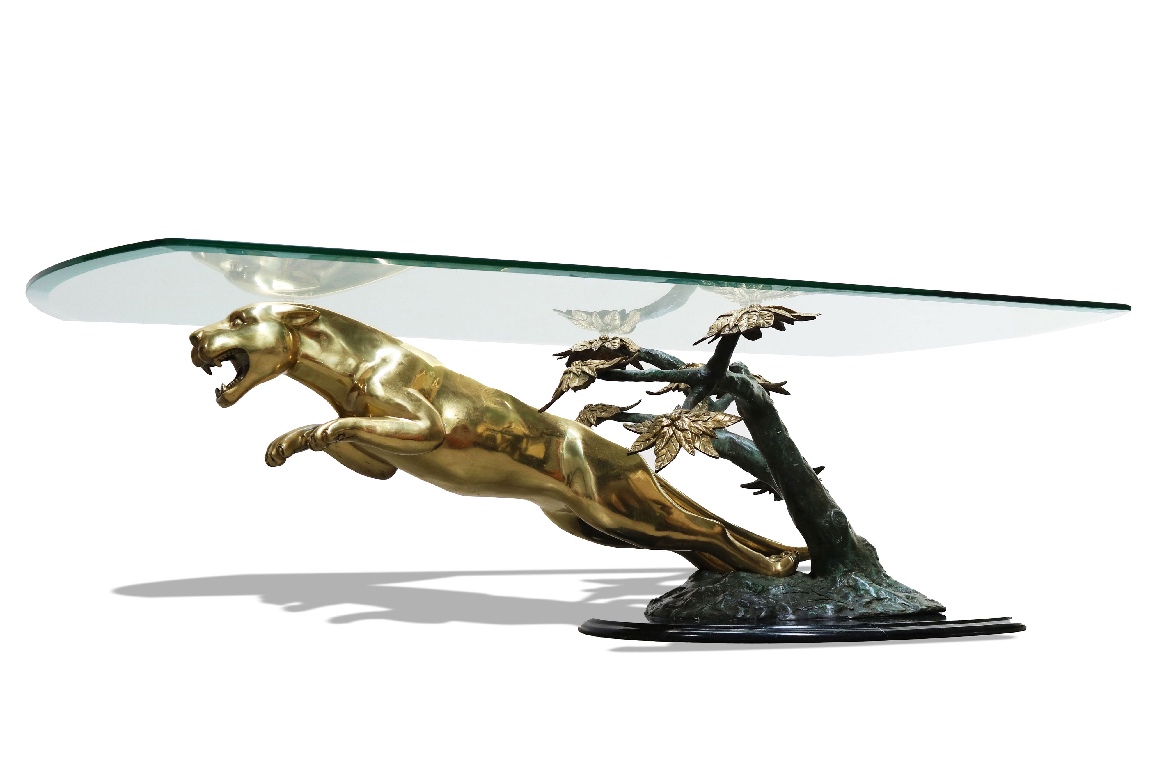 Maison Jansen ''Leaping Panther'' Coffee table 1960