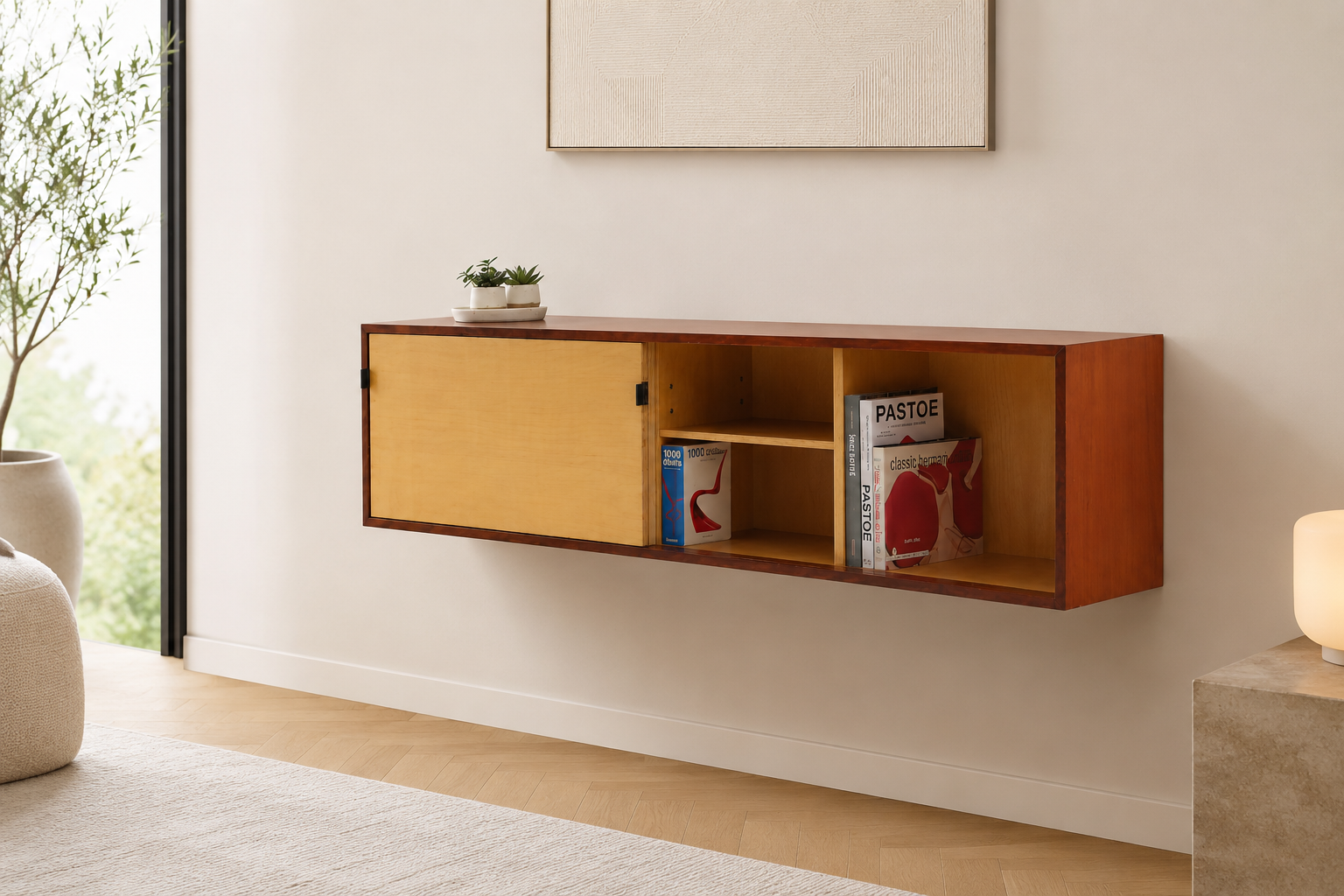 Floating Sideboard Model: 123 by Florence Knoll for Knoll 1960