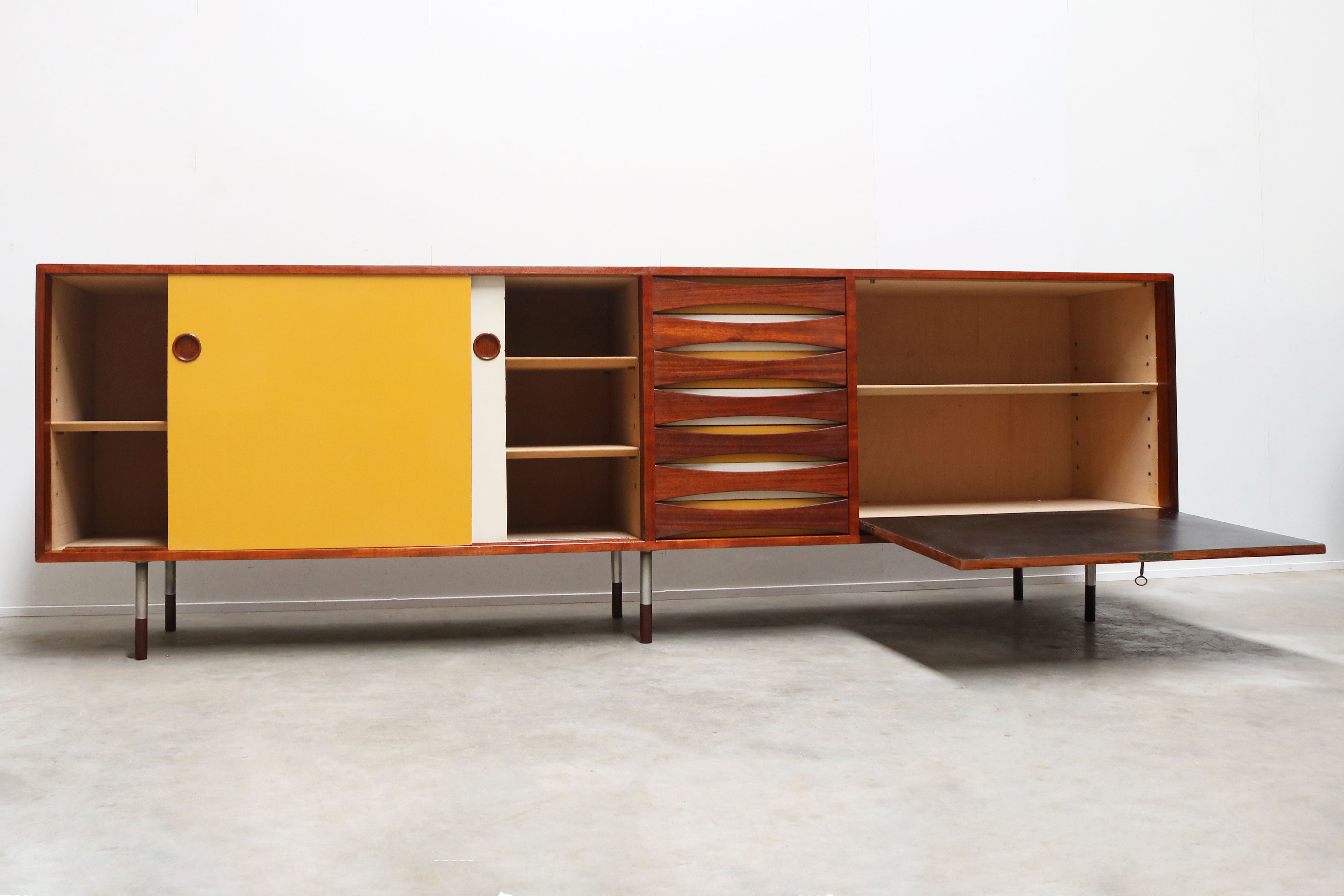 Original Arne Vodder model: 29A ''Triennale'' sideboard 1957 Denmark