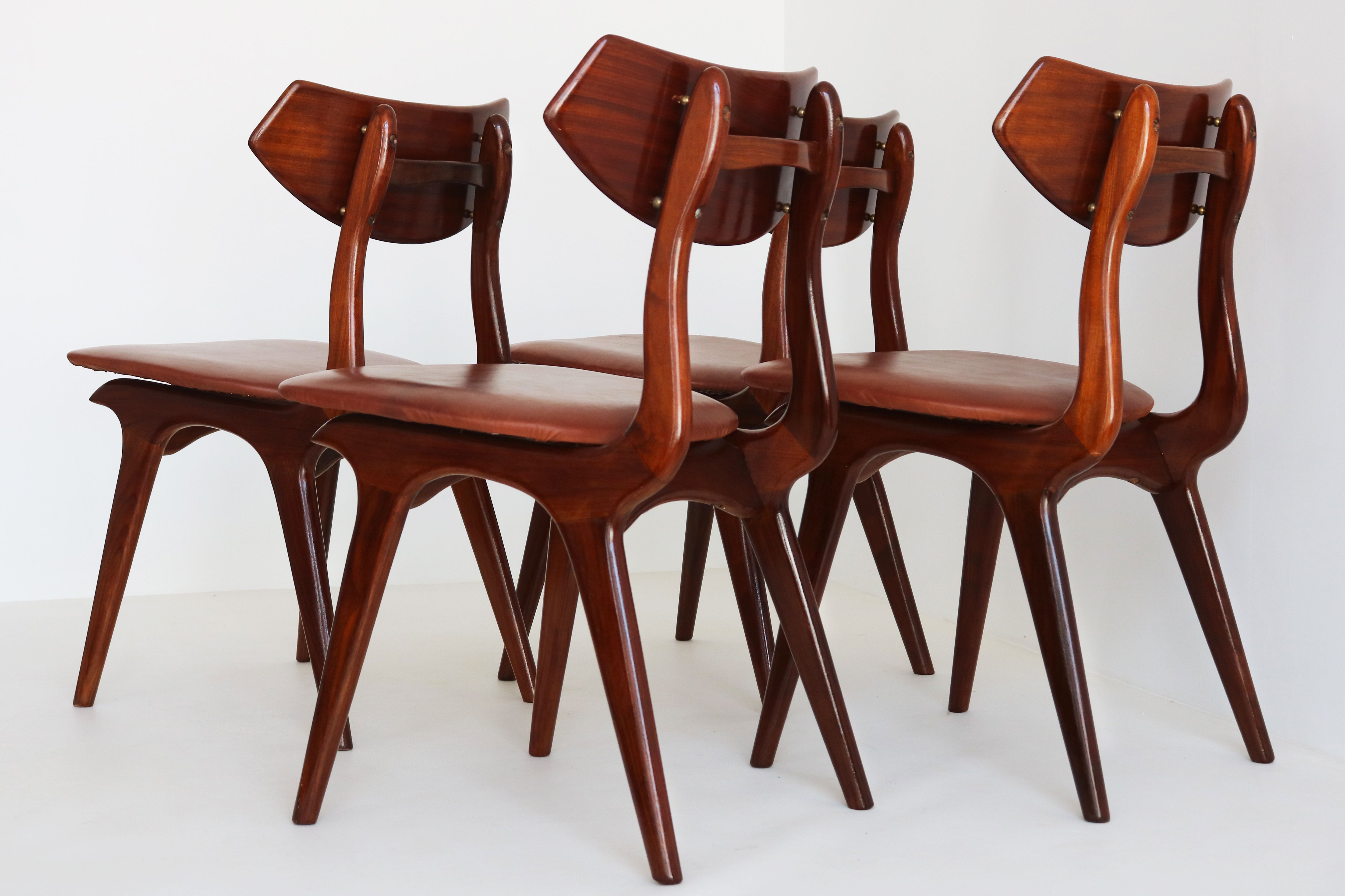 set of 4 dutch design chairs by Louis Van Teeffelen for AWA 1960