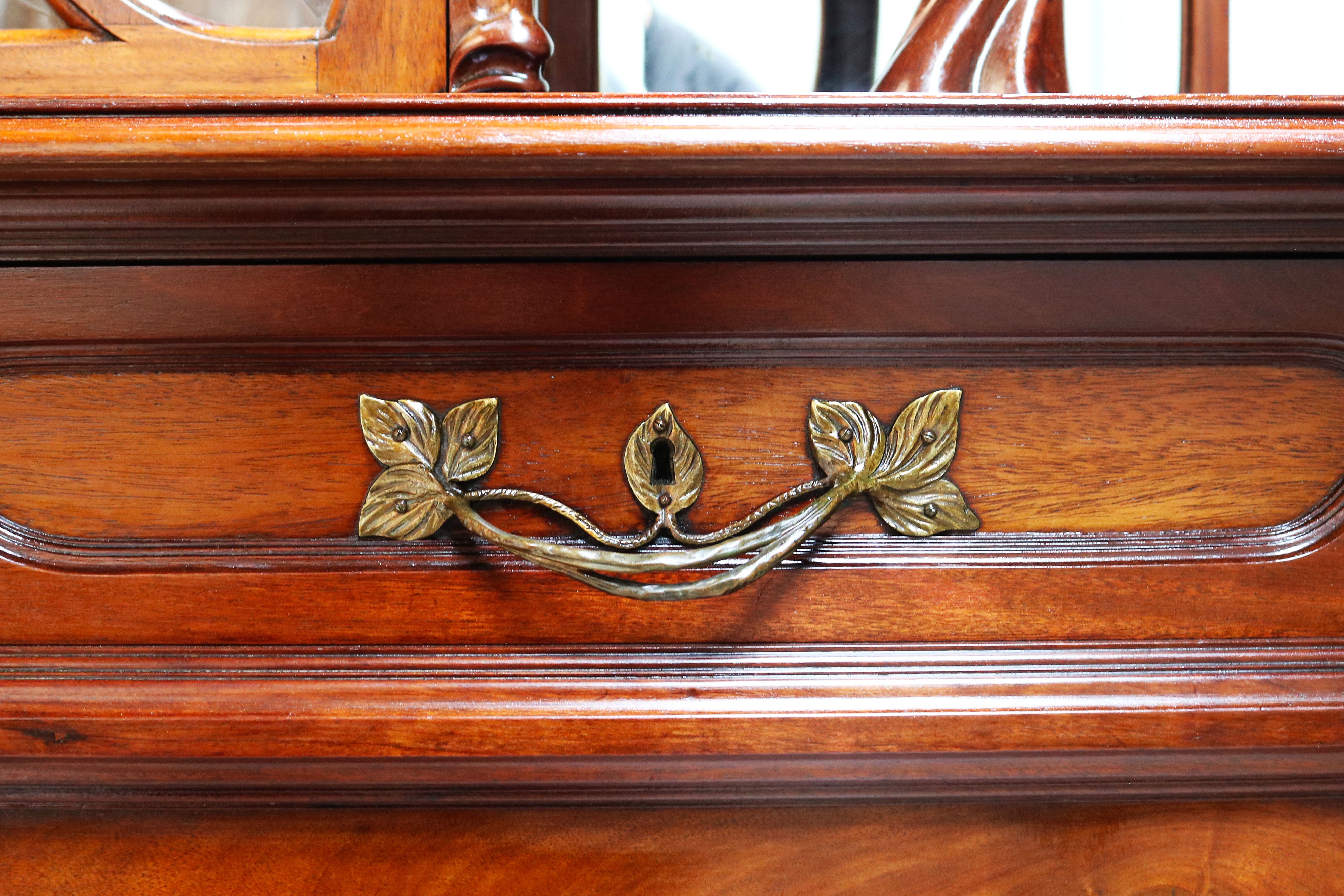 Pair of Art Nouveau buffet cabinet by Maison Gouffe Jeune 1902
