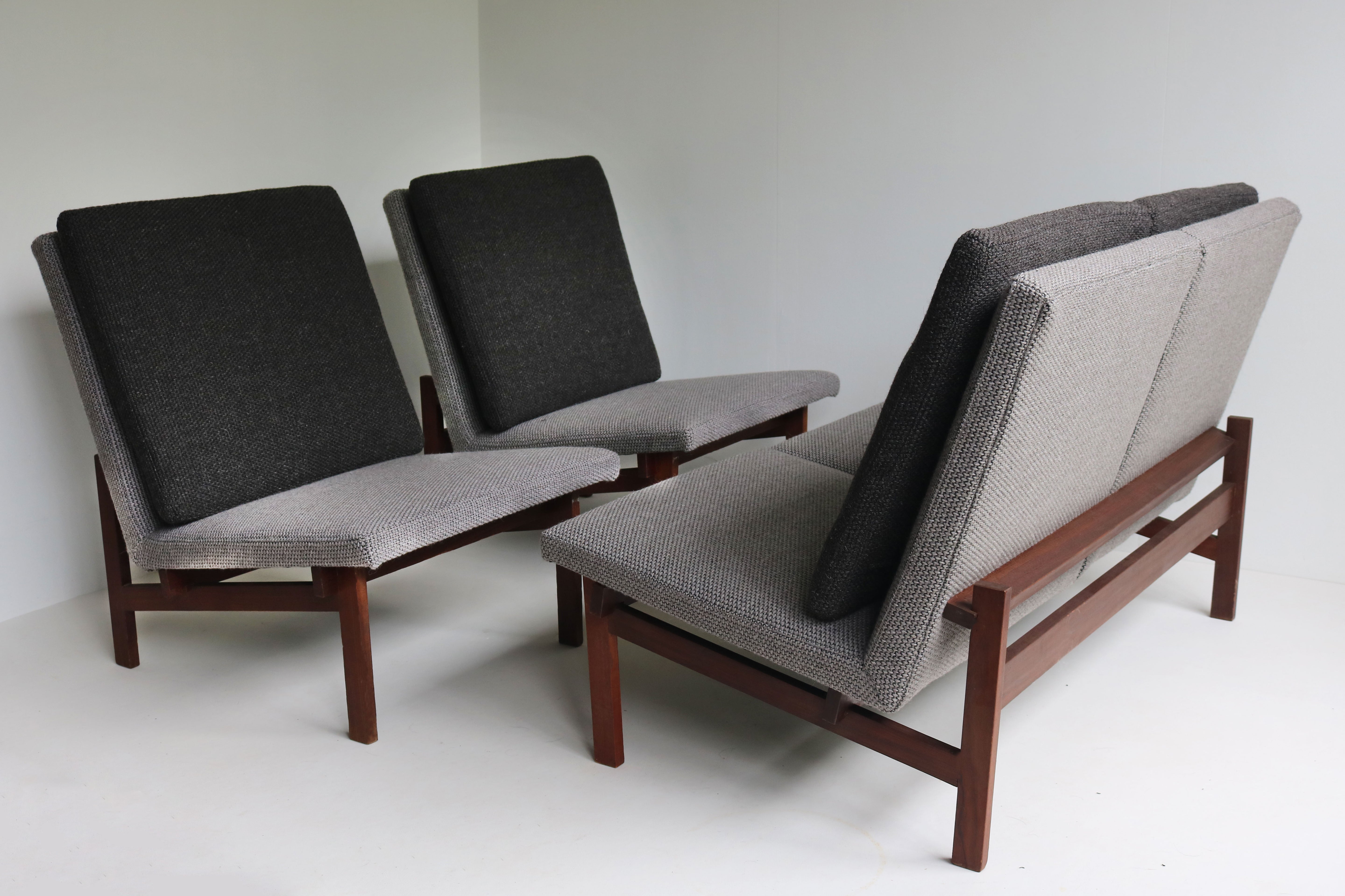 Living roomset F181 Square Line Series by Kho Liang Le & Theo Ruth 1958 Artifort
