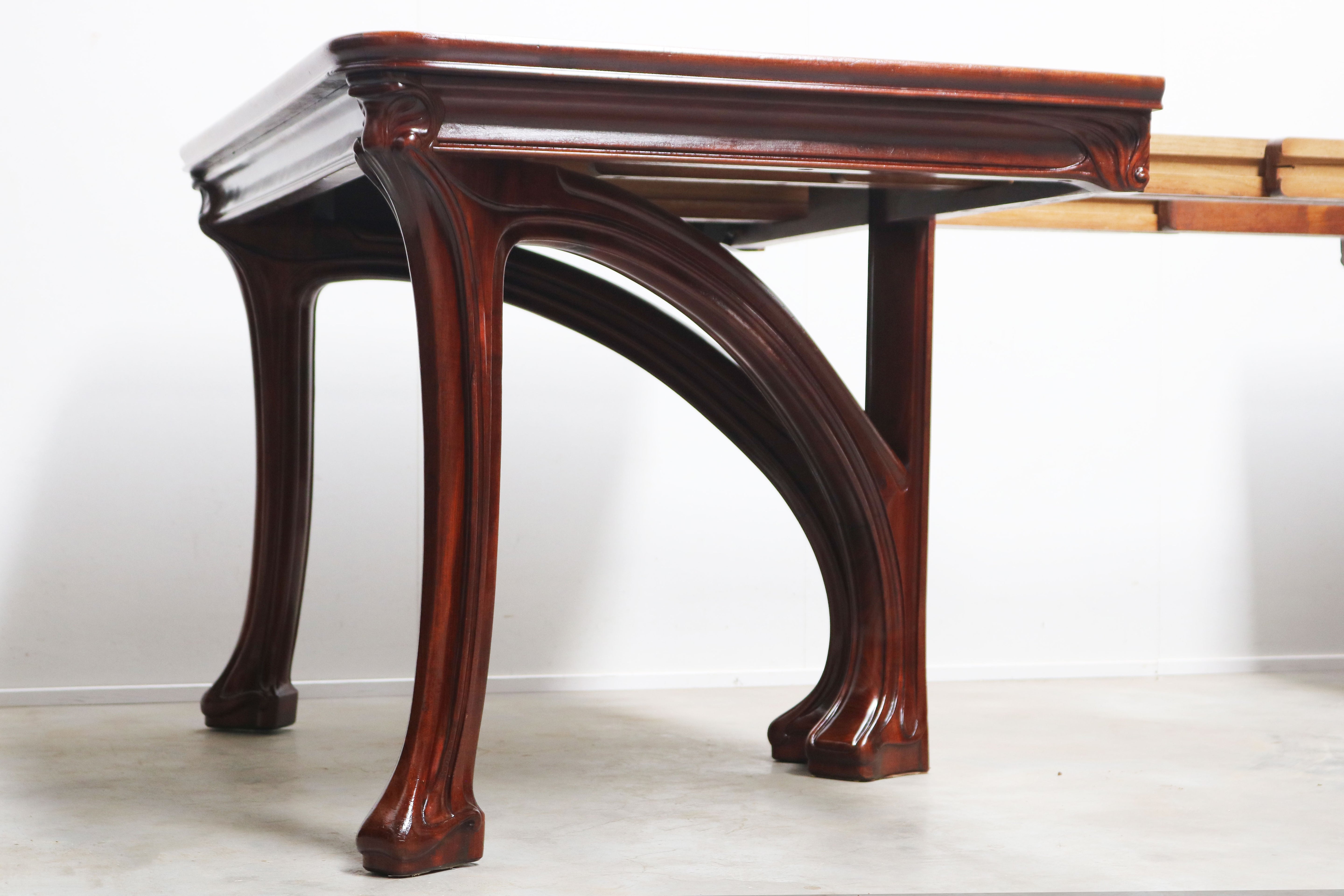 Exquisite Art Nouveau dining table by Eugene Gaillard for Maison Bing 1900