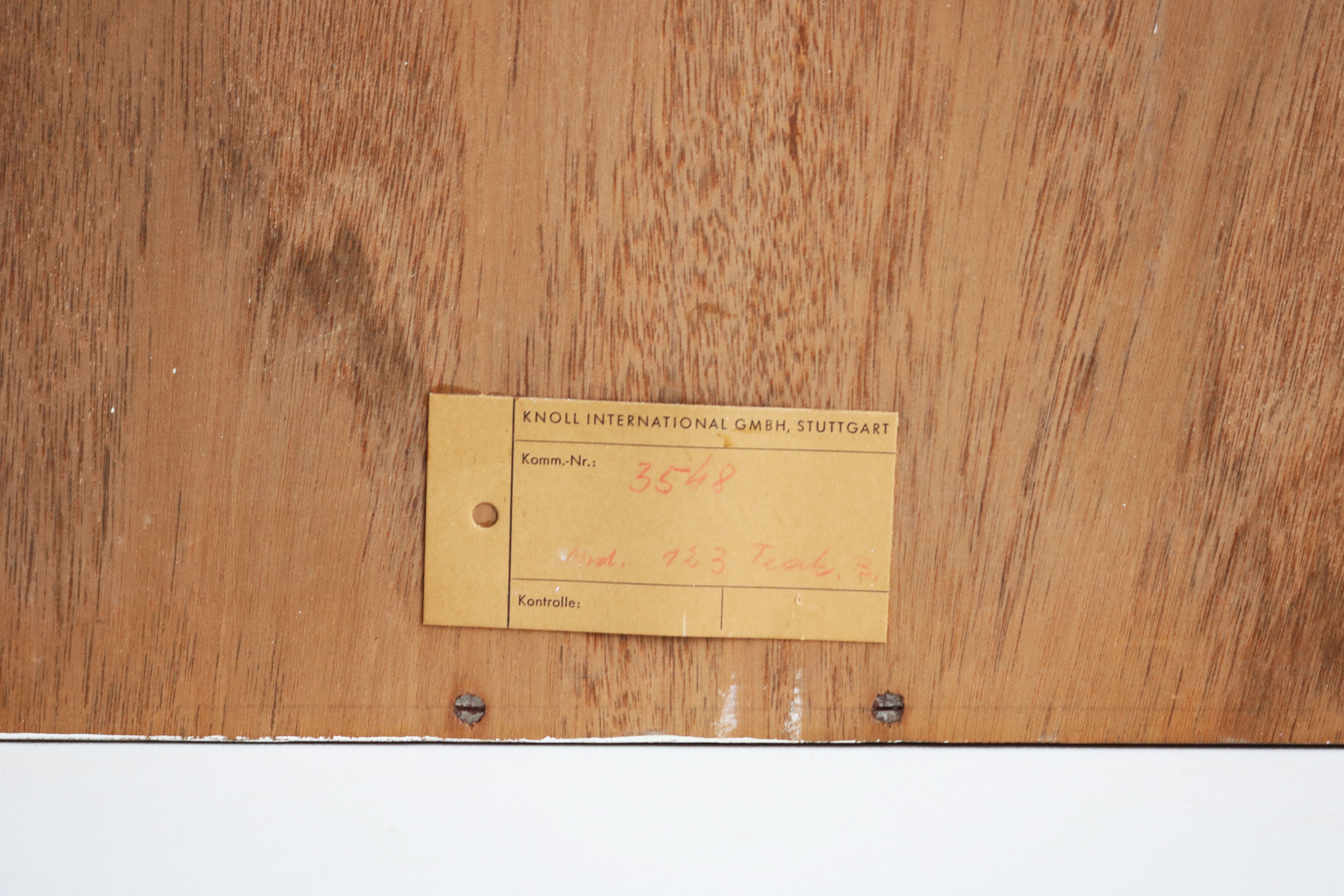 Floating Sideboard Model: 123 by Florence Knoll for Knoll 1960