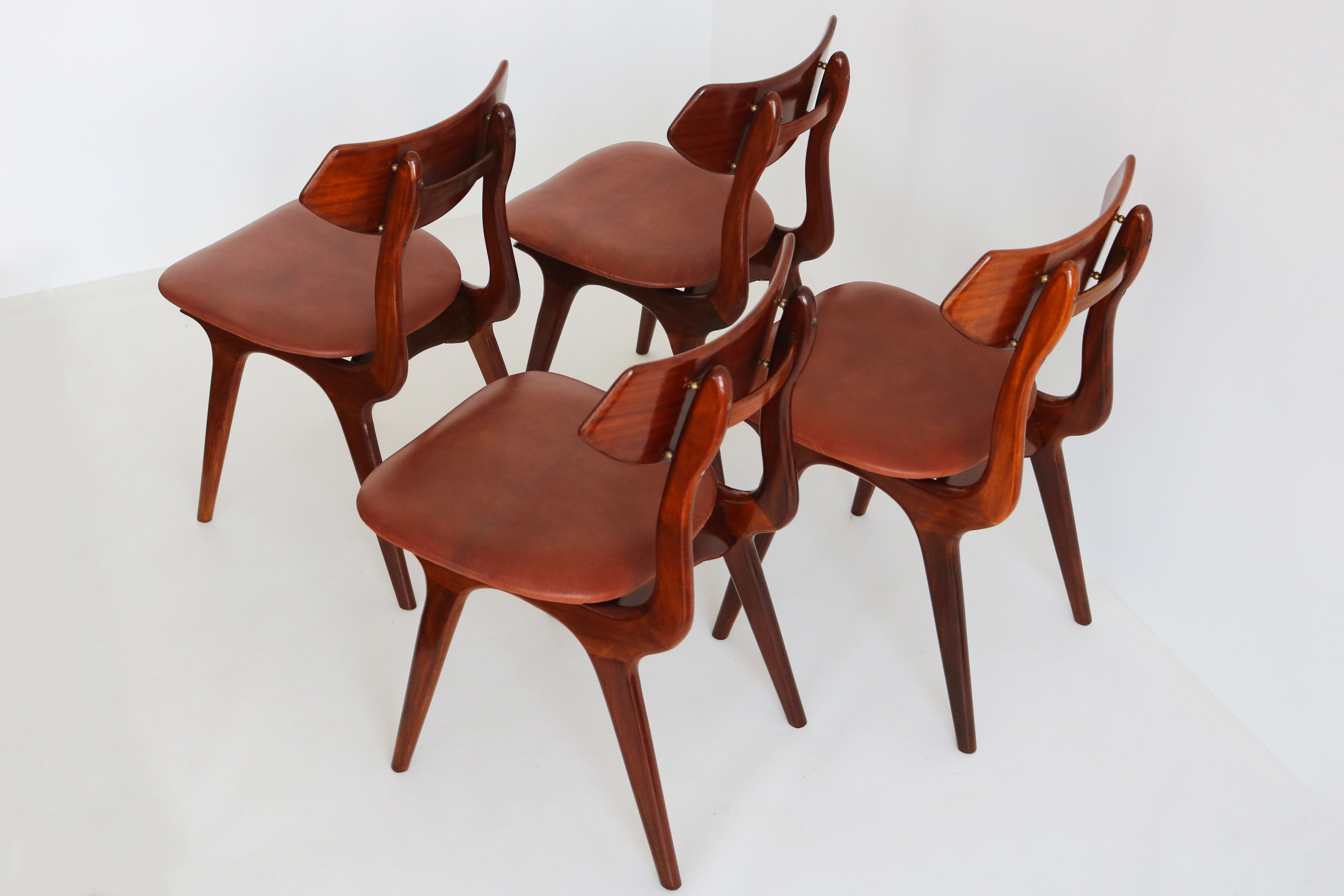 set of 4 dutch design chairs by Louis Van Teeffelen for AWA 1960