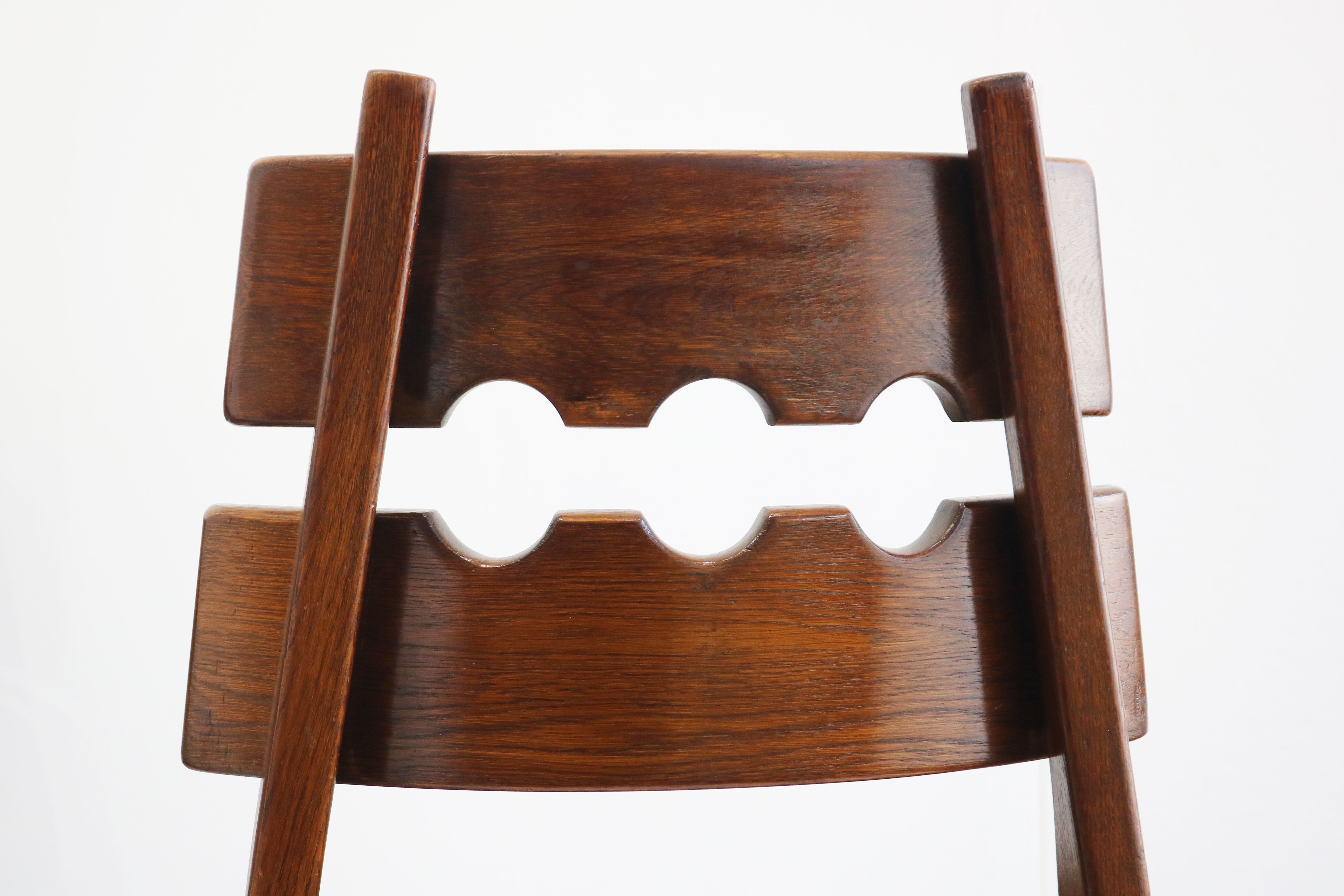 Set of 6 ''Razor Back'' chairs by Henning kjaernulf for Nyrup Møbelfabrik 1970