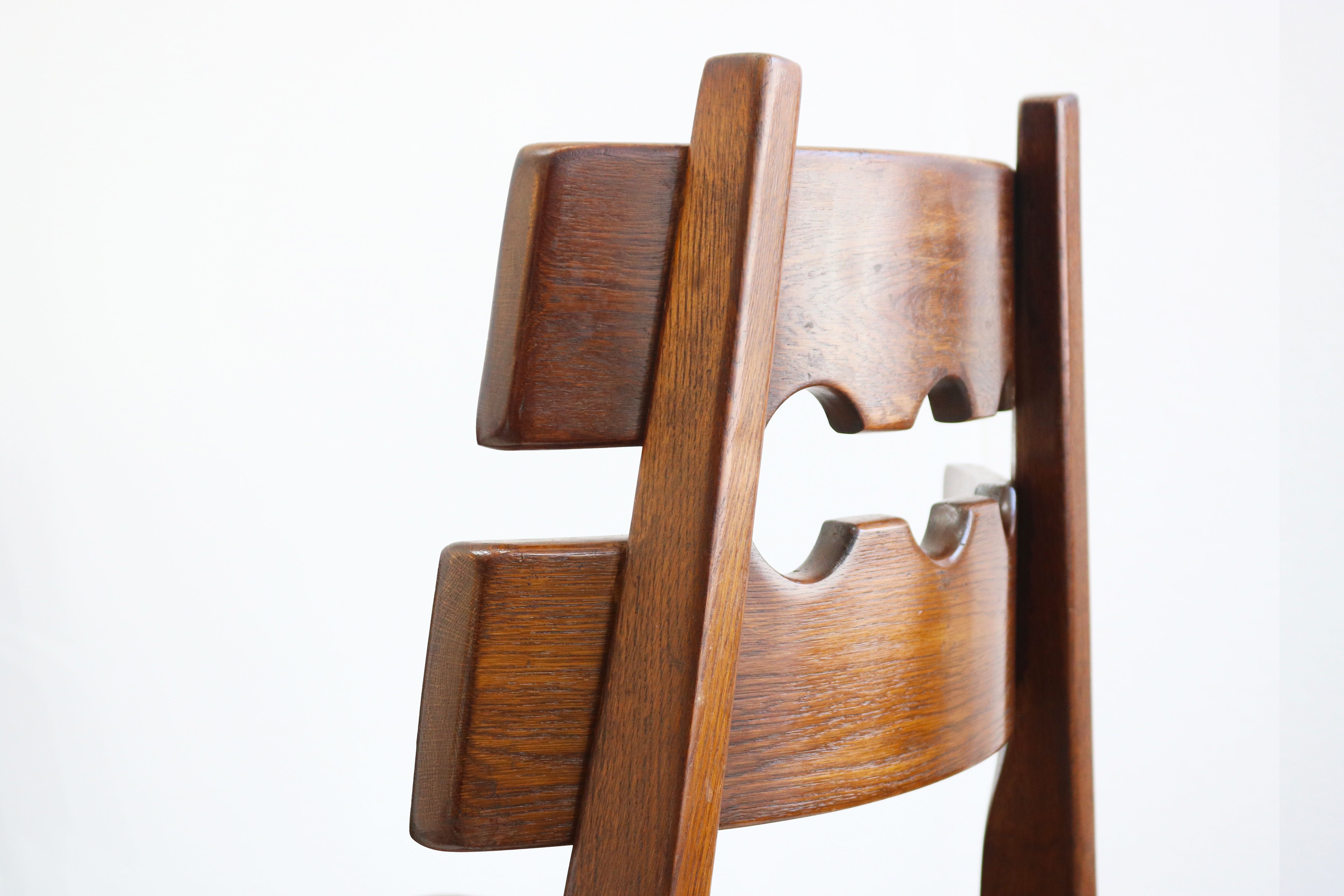 Set of 6 ''Razor Back'' chairs by Henning kjaernulf for Nyrup Møbelfabrik 1970