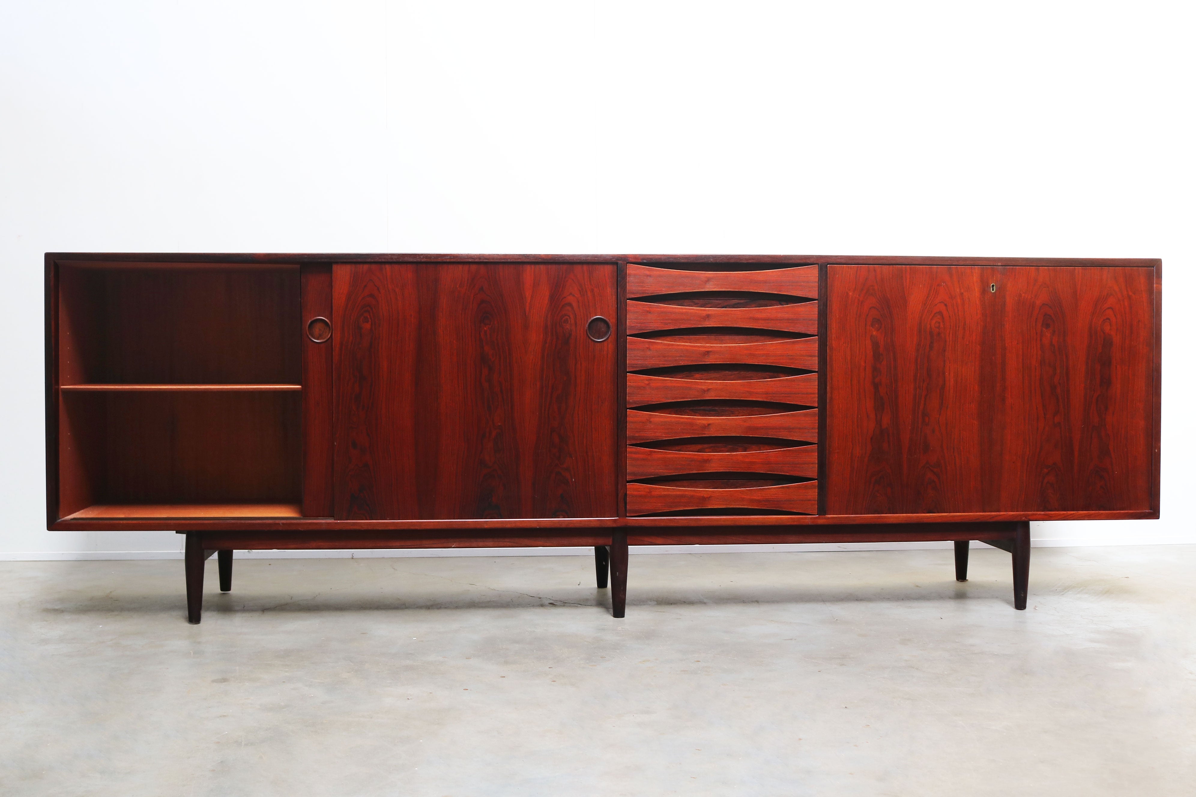 Rare Arne Vodder 29a sideboard for Sibast 1950 Rosewood