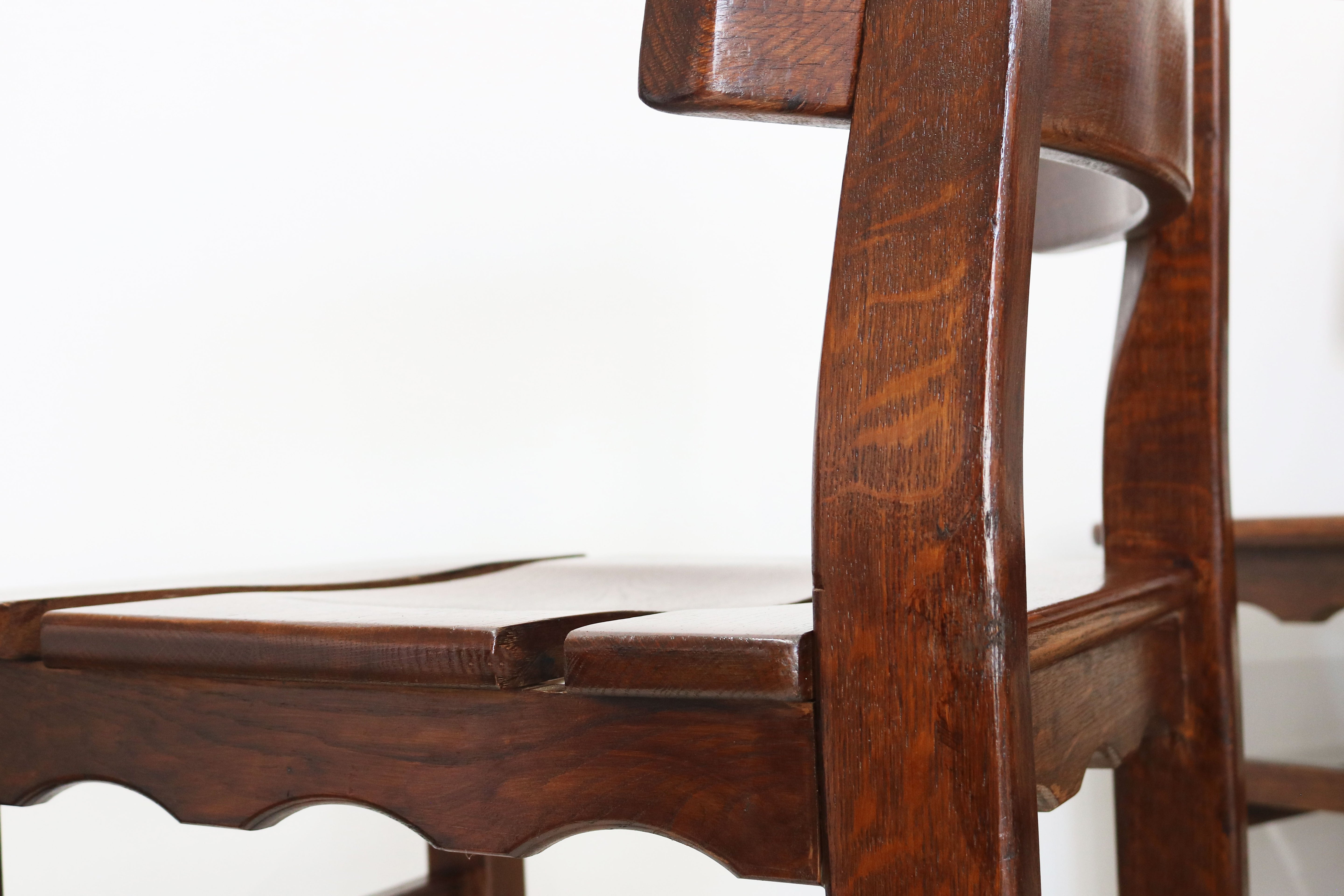 Set of 6 ''Razor Back'' chairs by Henning kjaernulf for Nyrup Møbelfabrik 1970