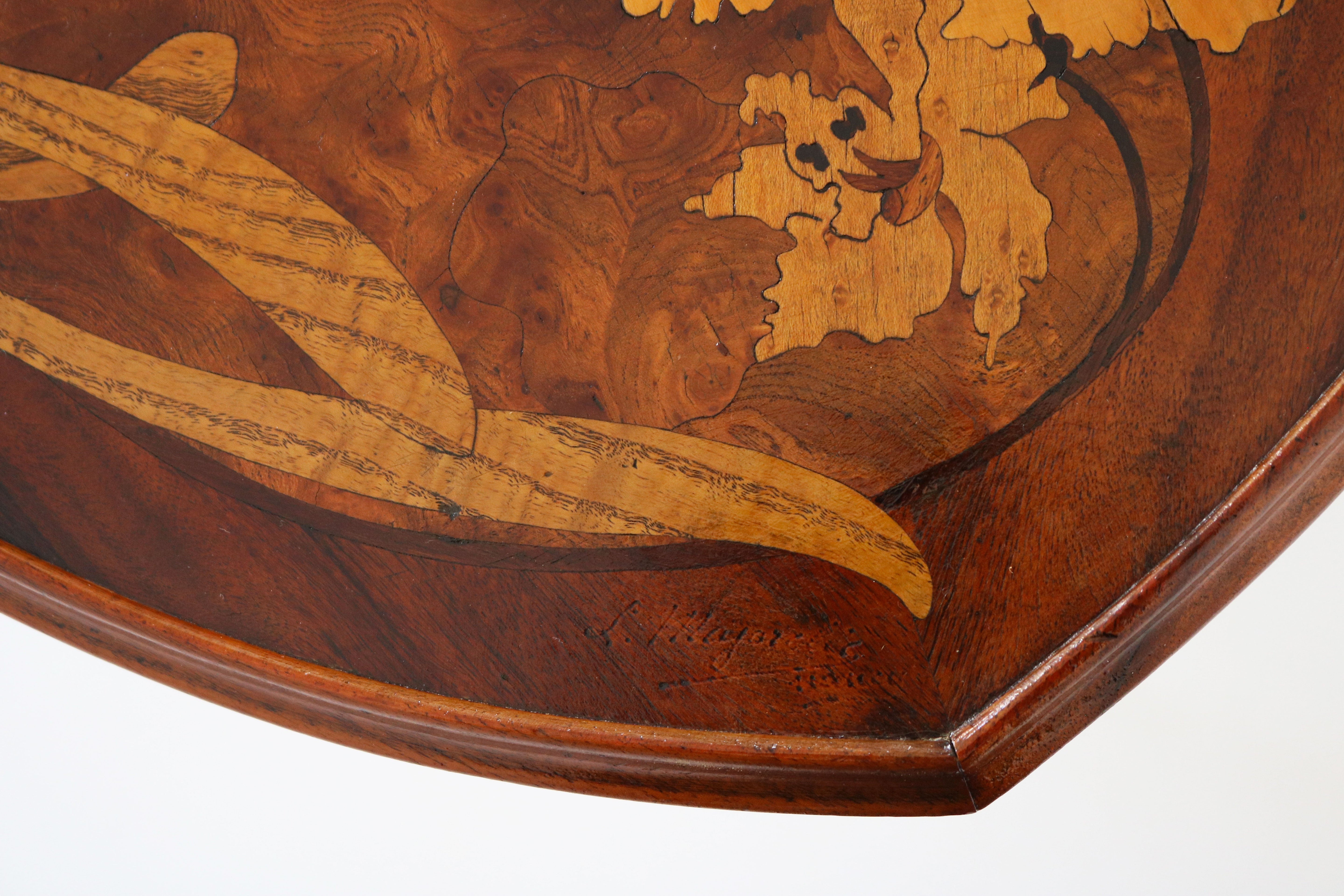 Louis Majorelle side table ''Lilly'' France 1900