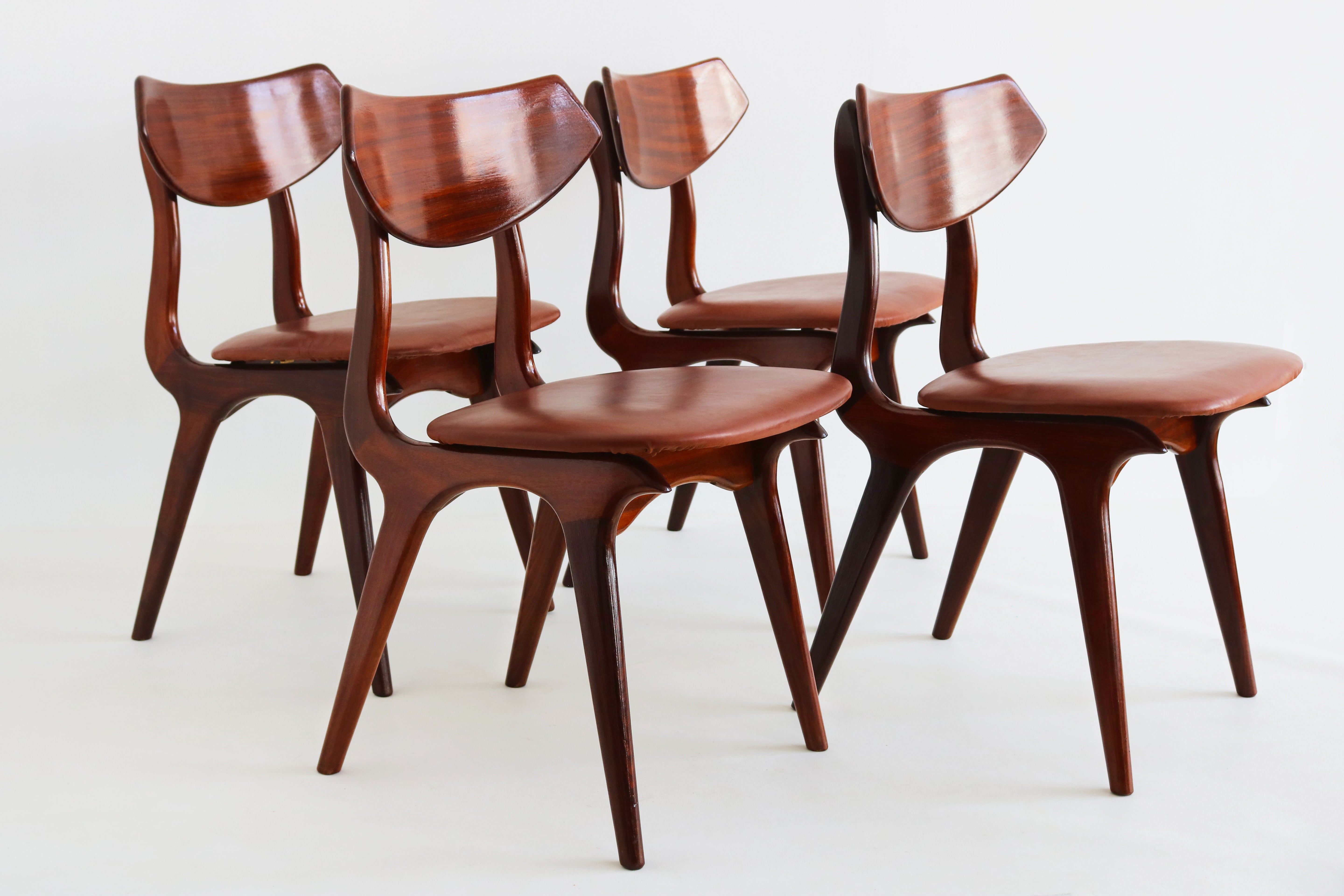 set of 4 dutch design chairs by Louis Van Teeffelen for AWA 1960