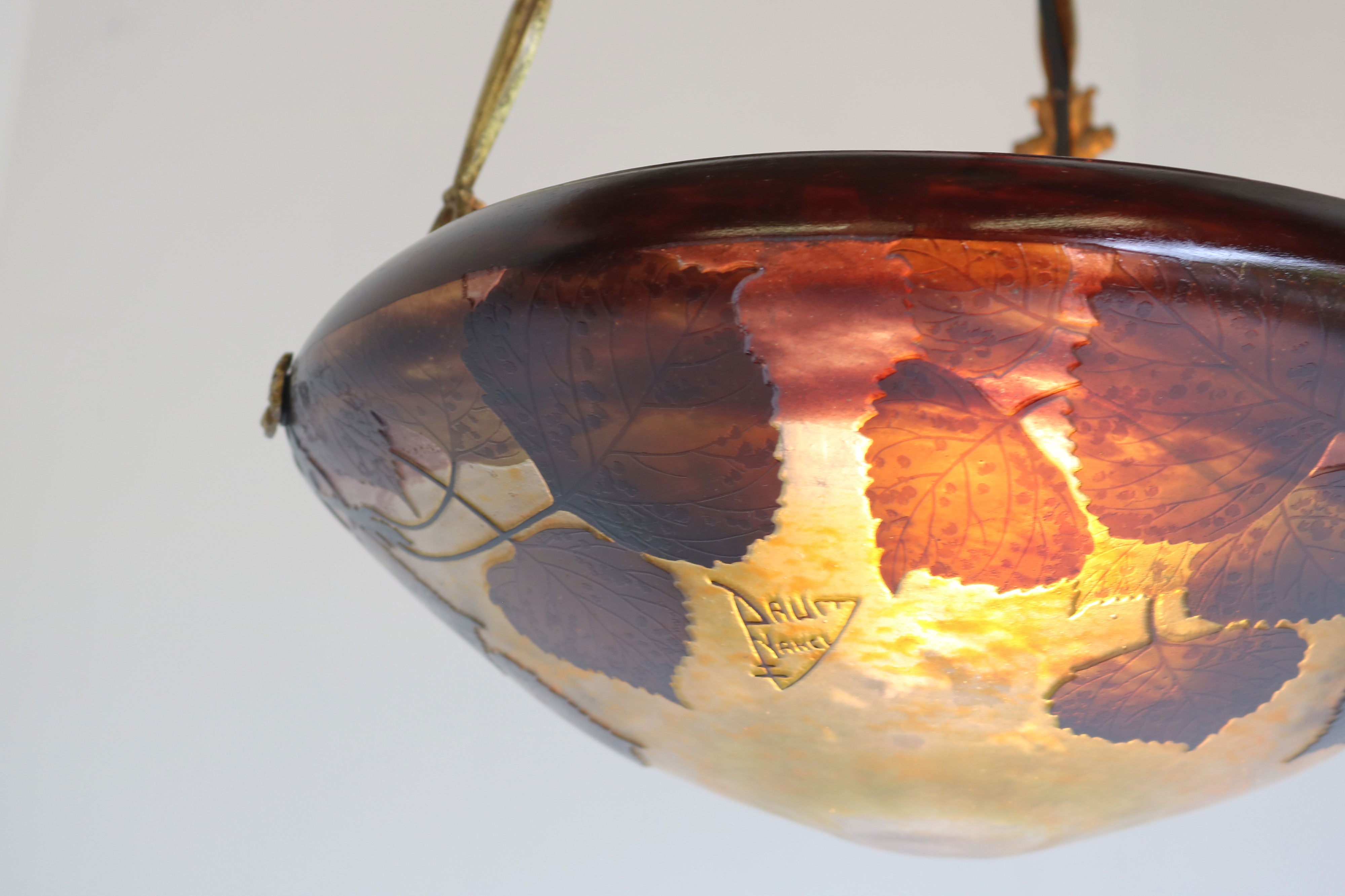 Art Nouveau chandelier by DaumNancy & A. Petitot 1910
