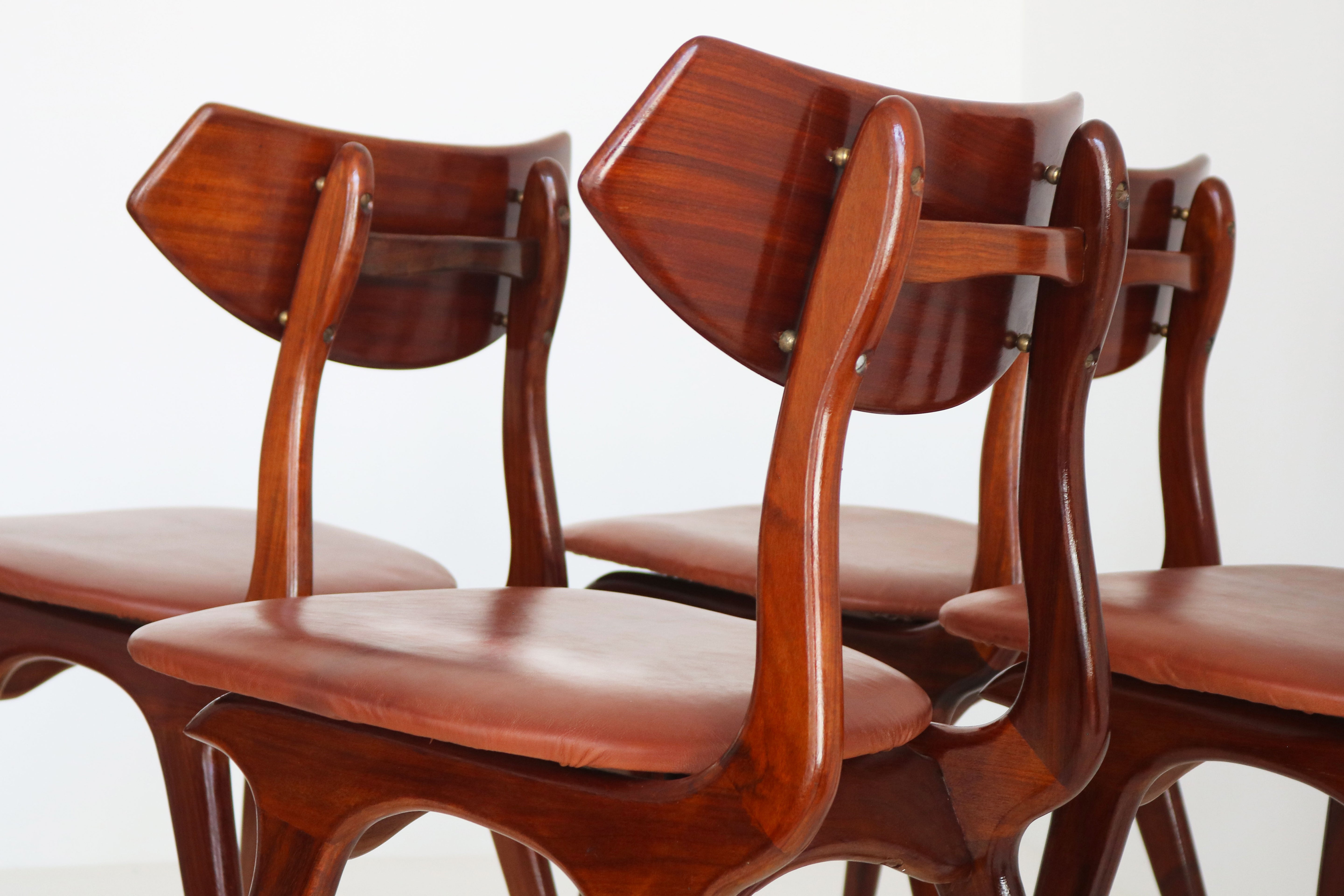 set of 4 dutch design chairs by Louis Van Teeffelen for AWA 1960