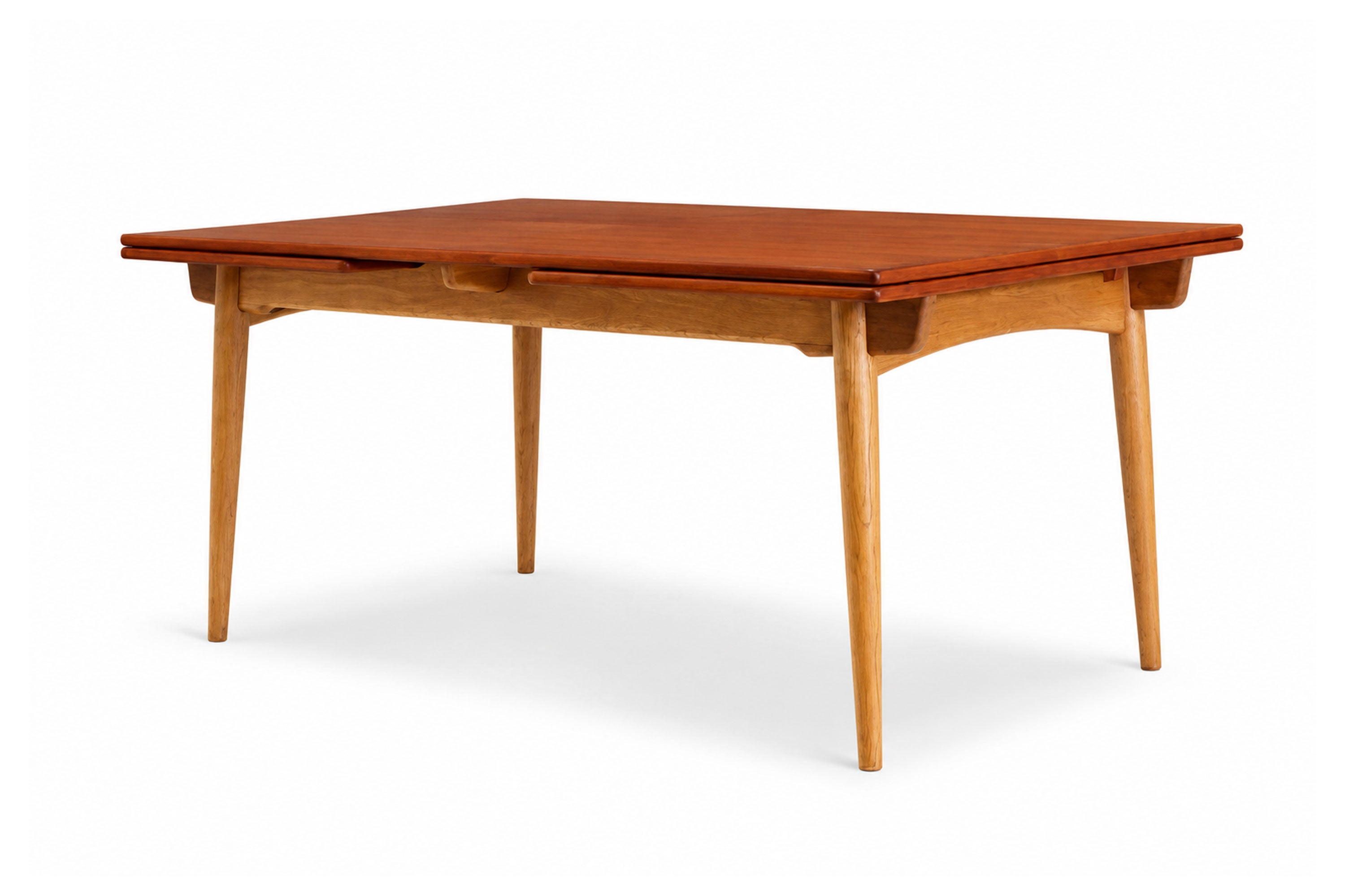 Rare AT-312 table in Teak & Oak by Hans J. Wegner for Andreas Tuck 1950