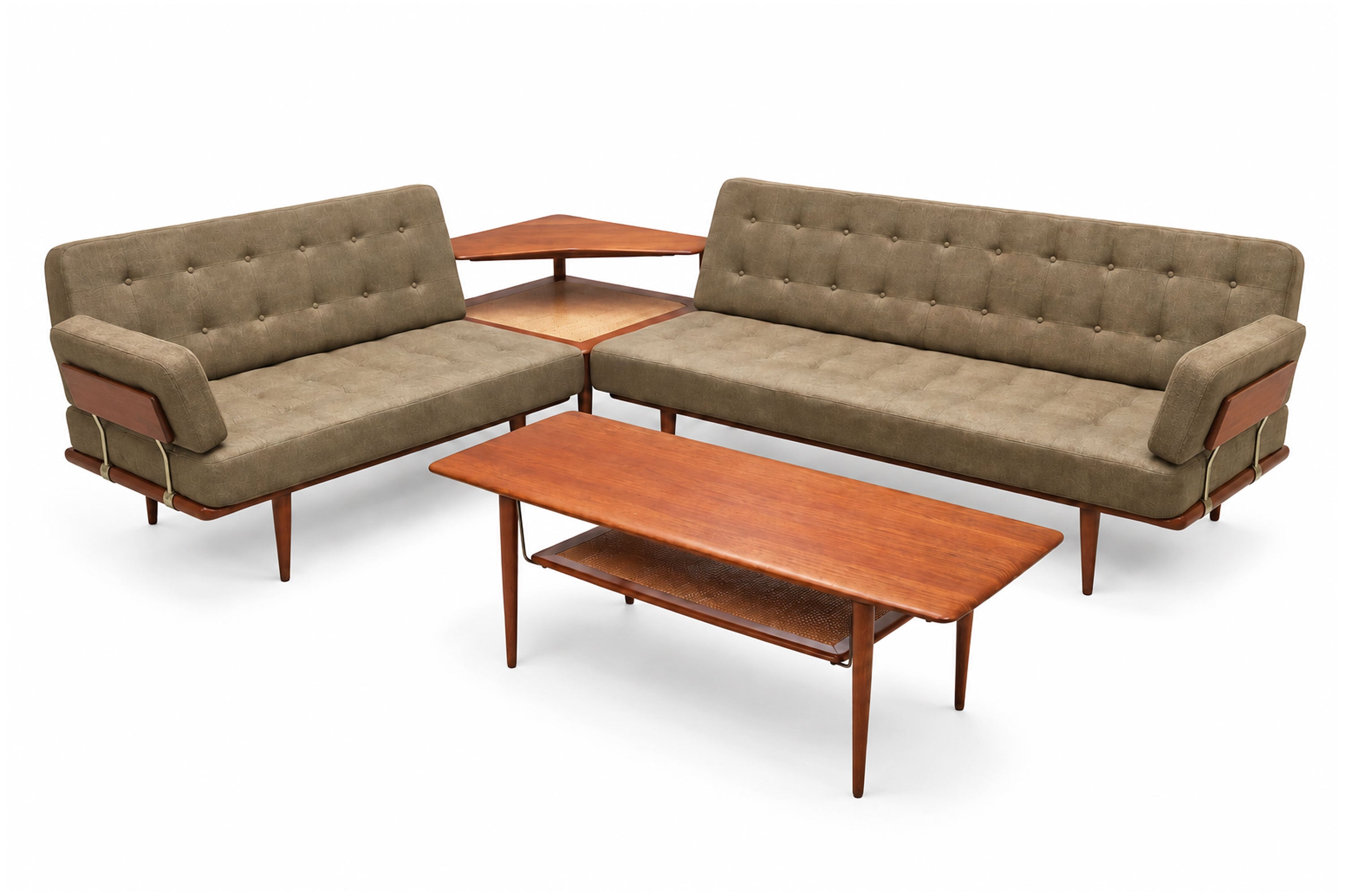 Danish Design ''Minerva'' Sofa Set by Peter Hvidt & Orla Molgaard Nielsen 1950